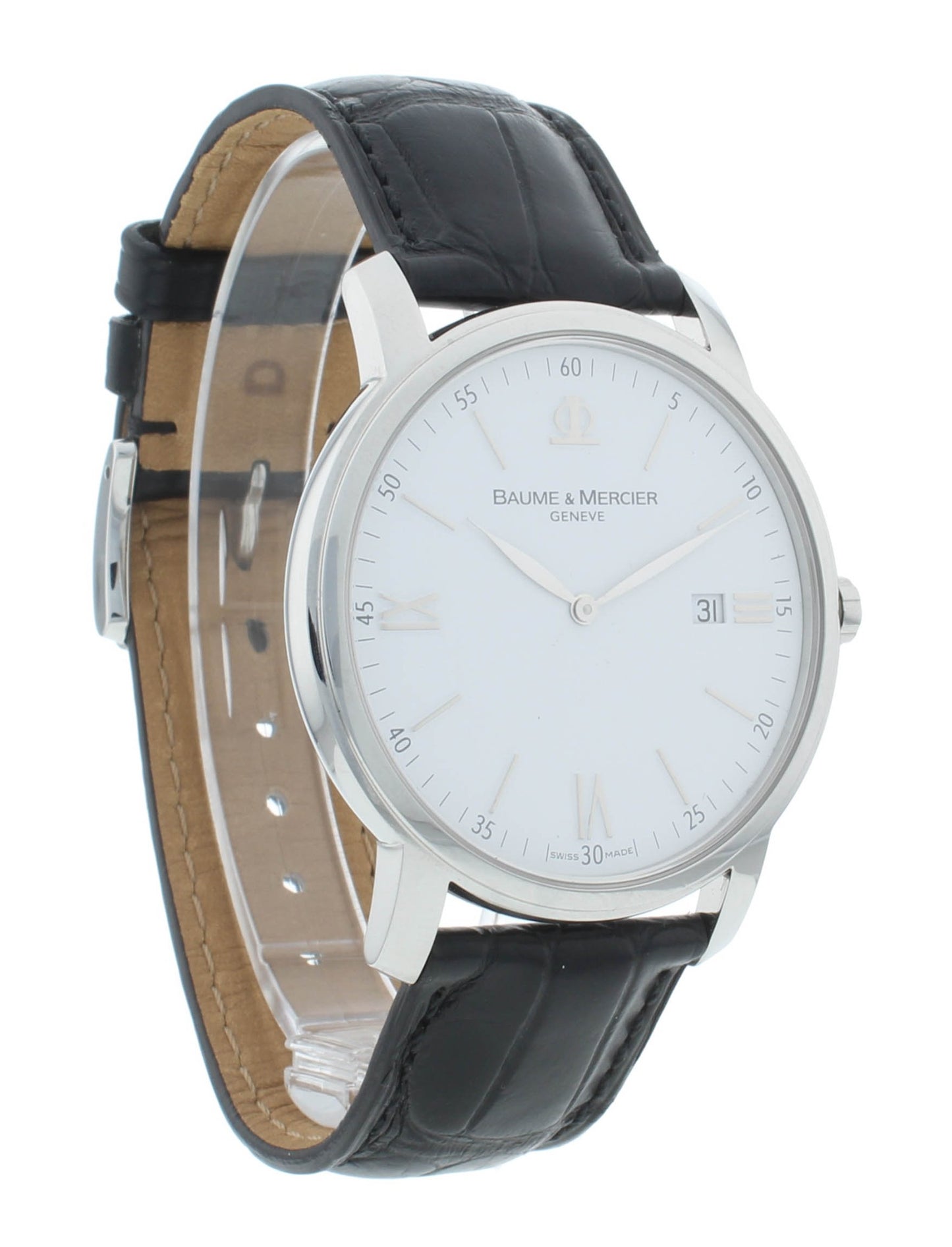 Pre-Owned Baume & Mercier Classima 42mm Silver Dial Quartz Men's Watch M0A08485