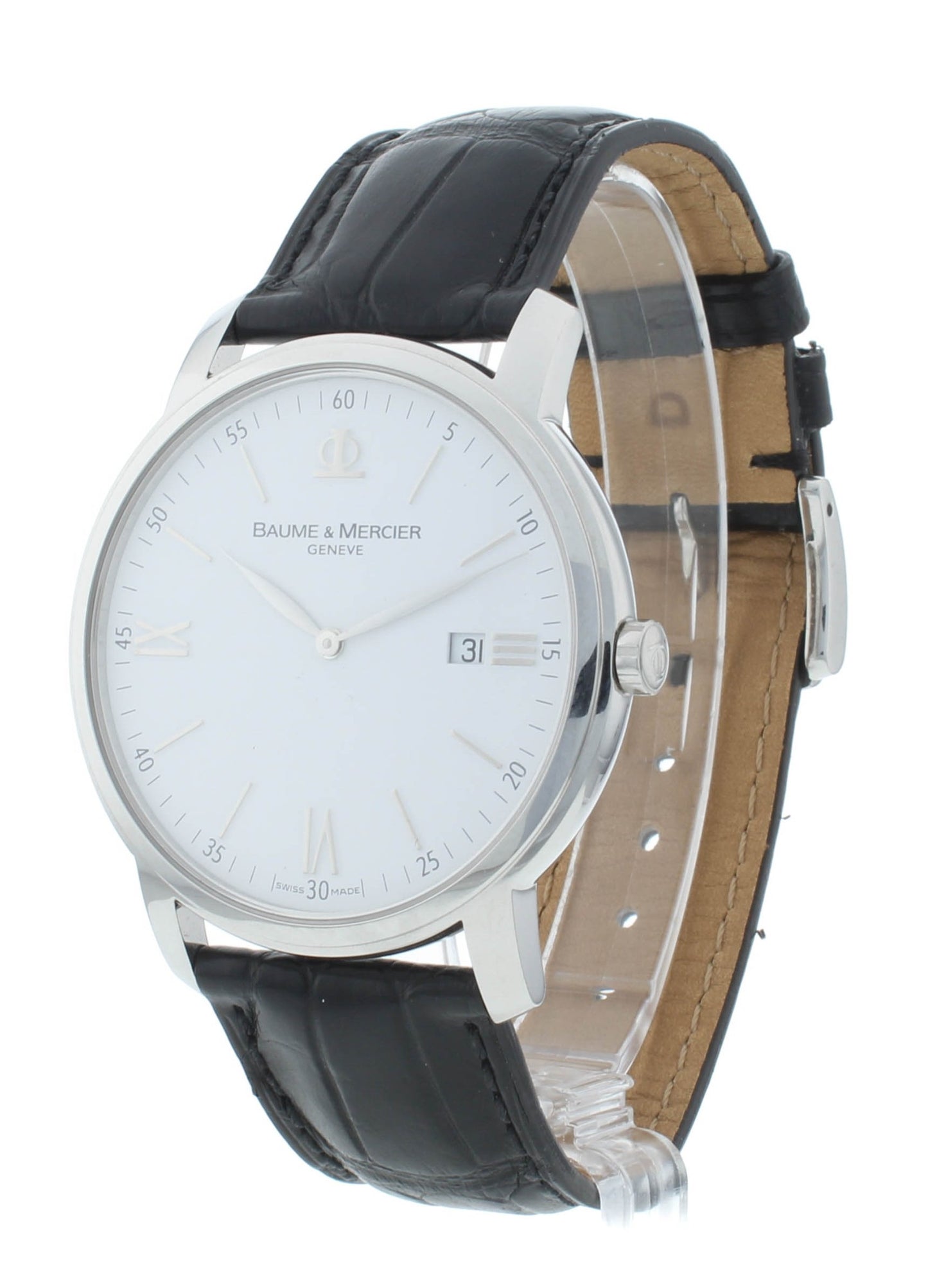 Pre-Owned Baume & Mercier Classima 42mm Silver Dial Quartz Men's Watch M0A08485