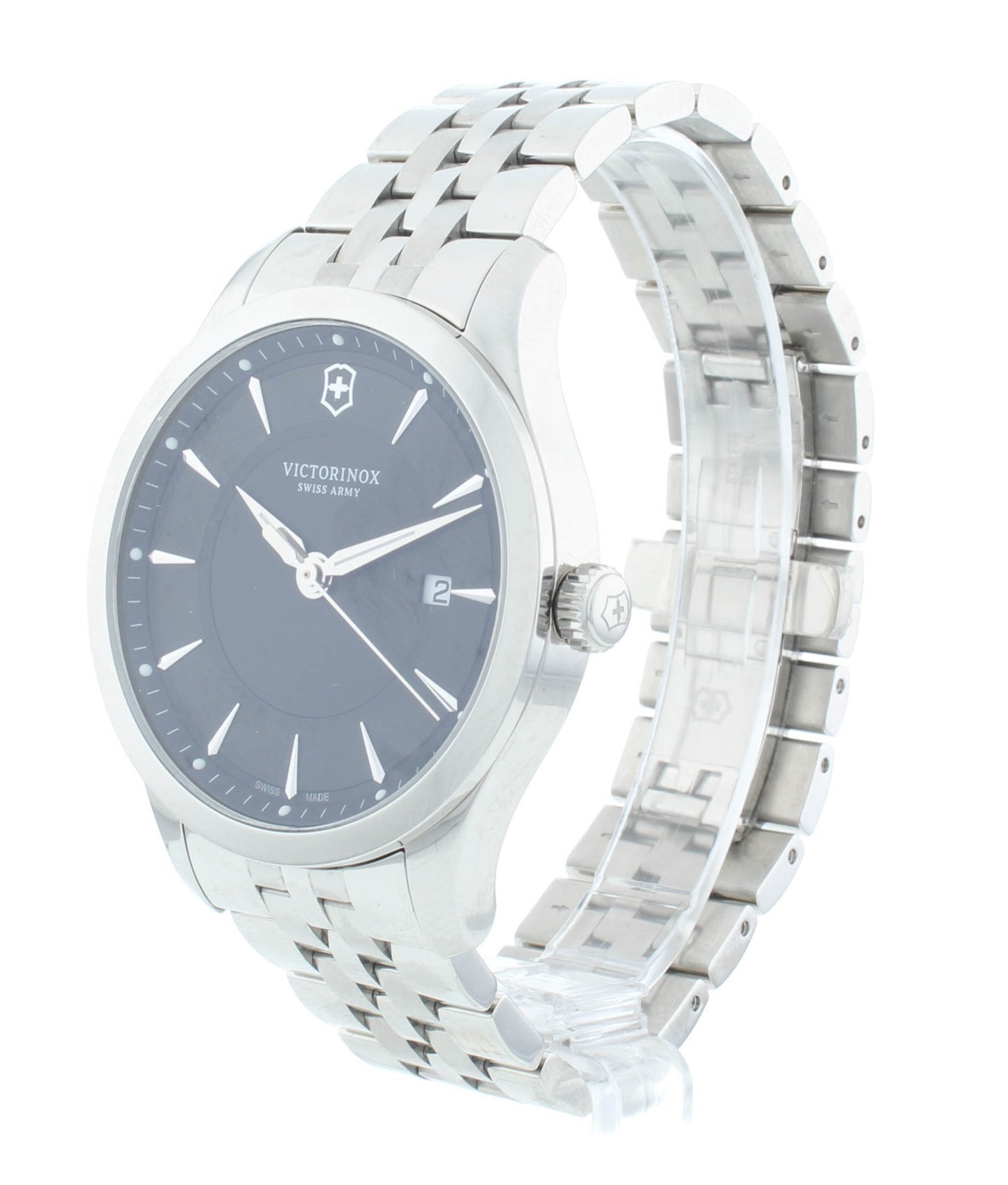 Victorinox Alliance 40mm Stainless Steel Black Dial Quartz Men's Watch 241801.1
