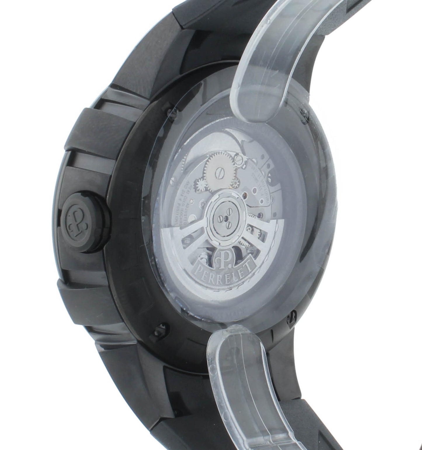 Pre-Owned Perrelet Turbine XL Black Dial 48mm Automatic Men’s Watch A4053/1