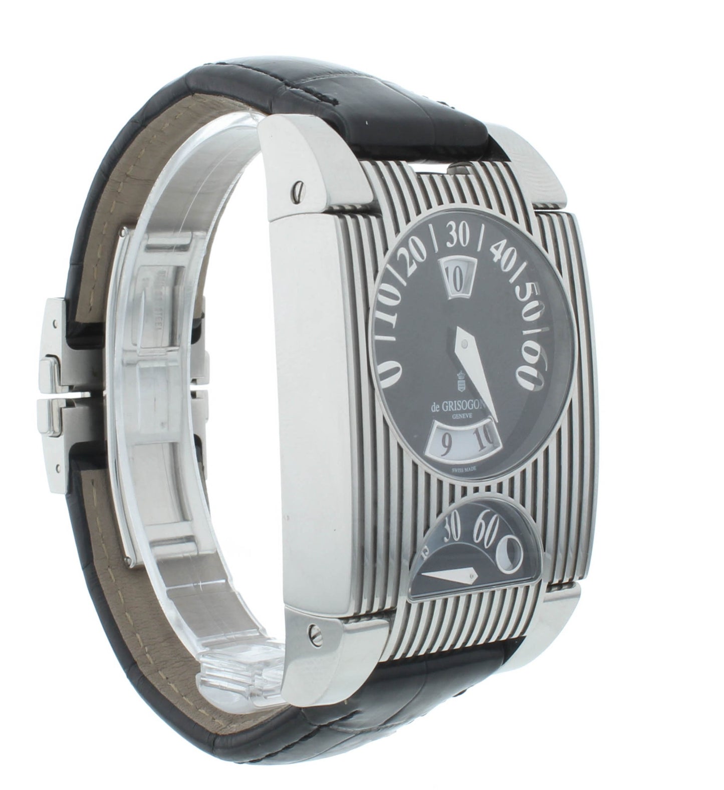 De Grisogono Fg Automatic 33 X 47mm One Jump Hour Retrograde GMT Men's Watch