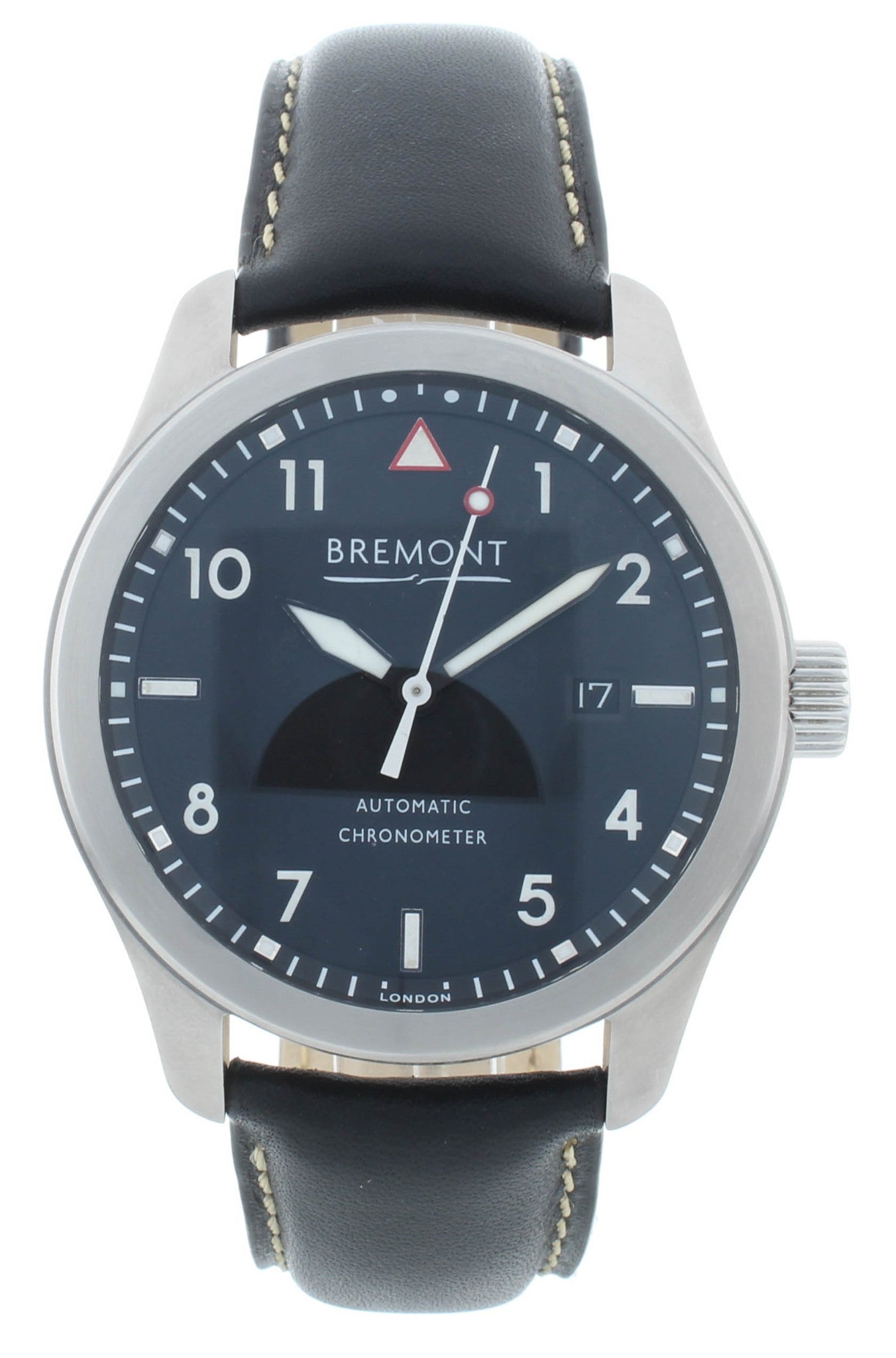 Pre-Owned Bremont Solo 43 Black Dial 43mm Automatic Men’s Watch SOLO43-WH-R-S