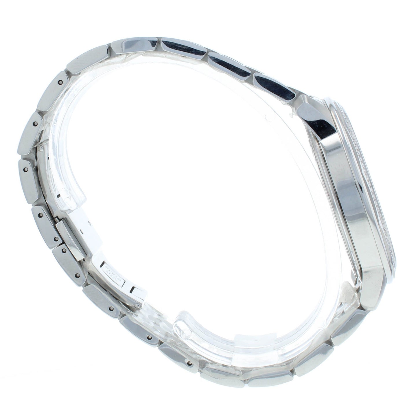 Concord Bennington 40mm Quartz Silver Dial Diamond Bezel Men's Watch 320486