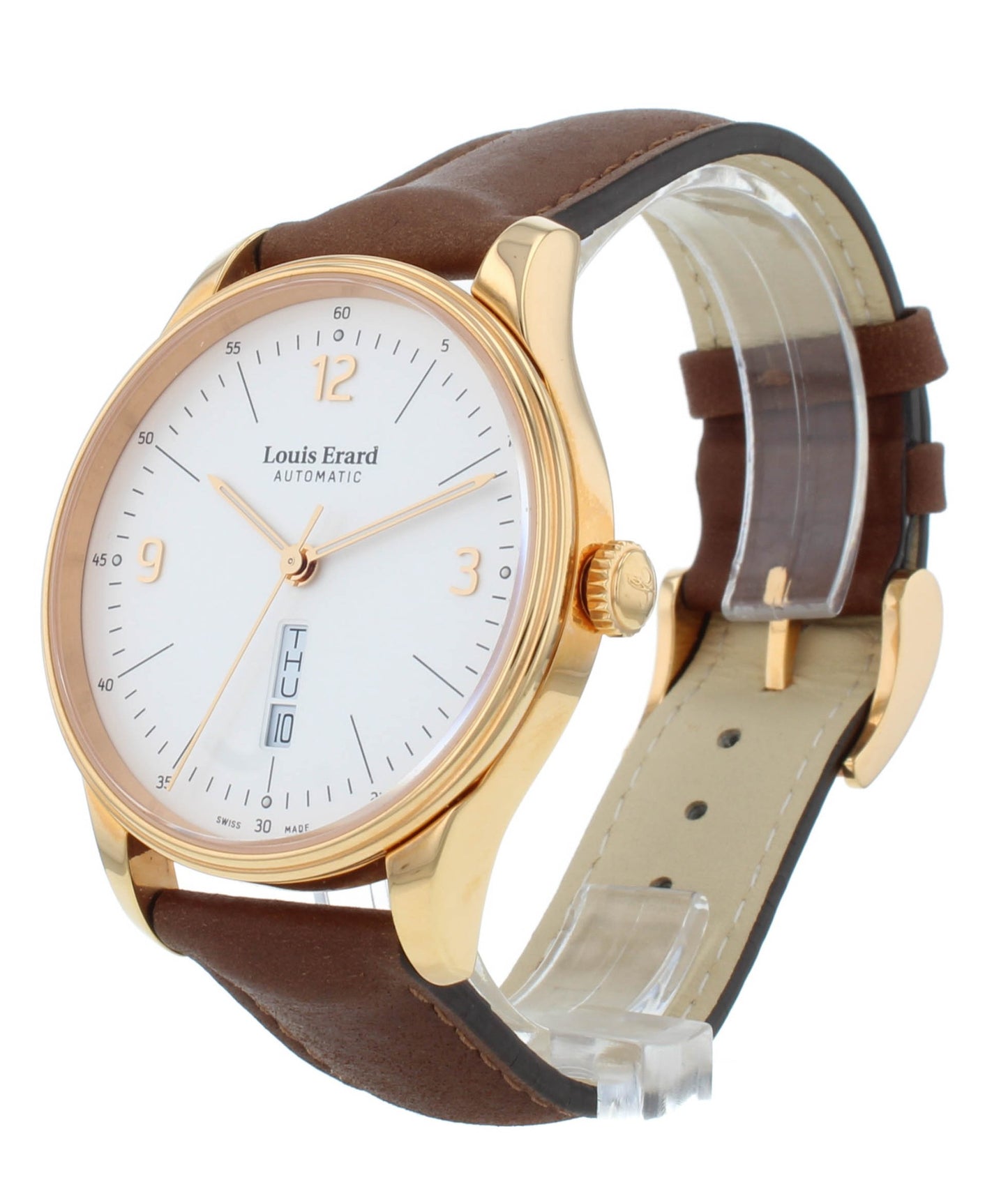Louis Erard Heritage Day Date Auto 41mm White Dial Men's Watch 72288PR11.BVR01