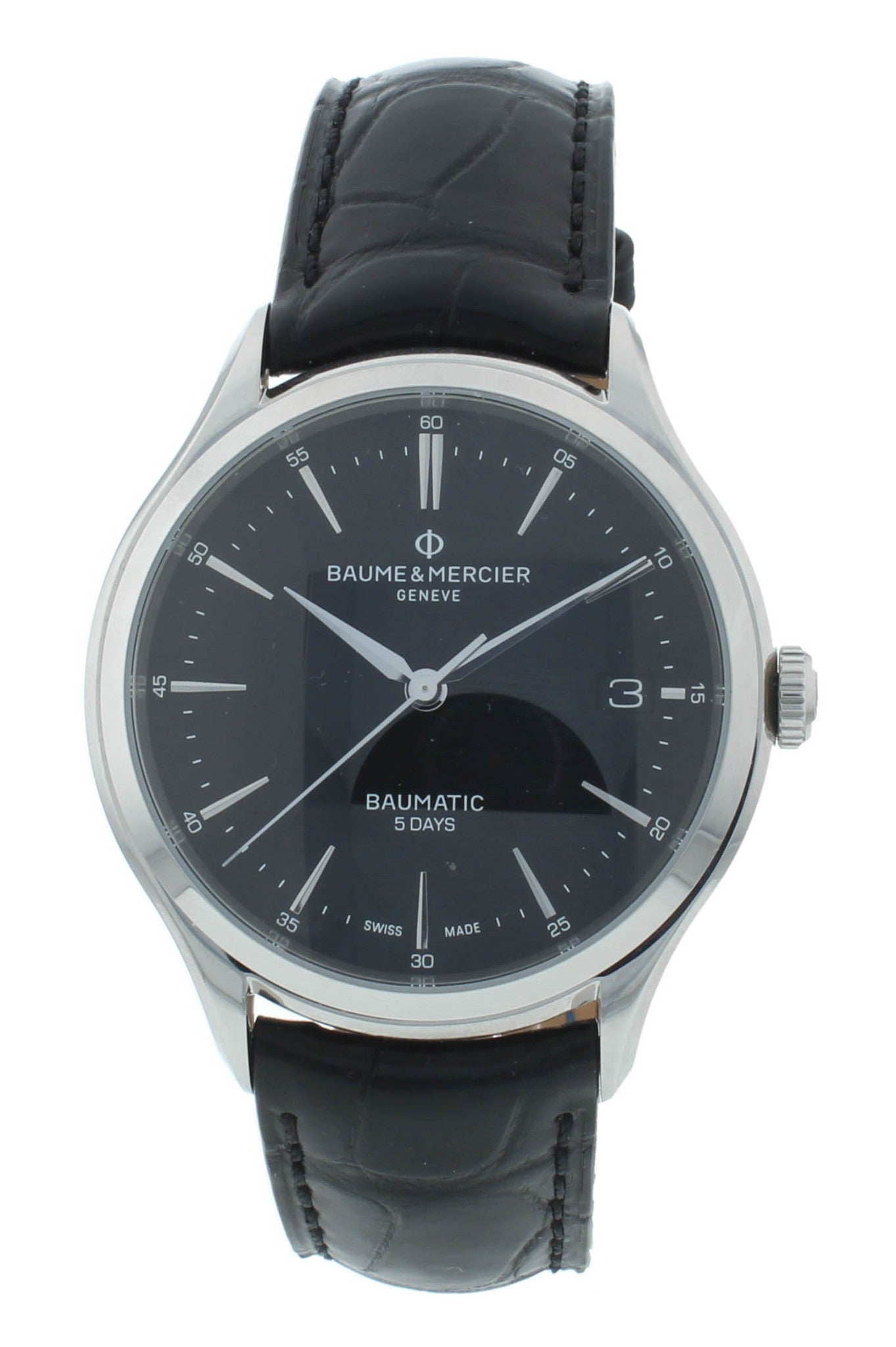 Baume & Mercier Clifton Baumatic 40mm Black Dial Automatic Men's Watch MOA10399