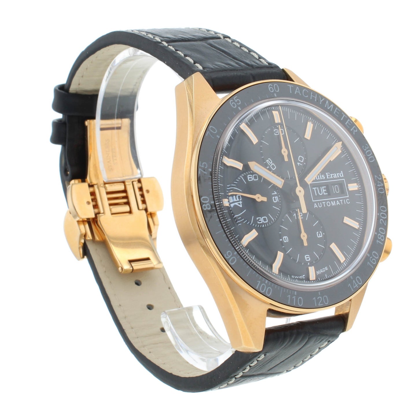 Louis Erard Sportive 44mm Chrono Black Dial Auto Men's Watch 78109PR12.BDCR152