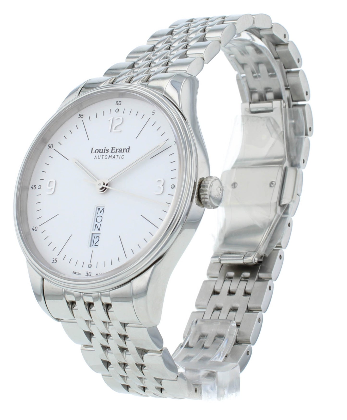 Louis Erard Heritage 41mm Auto White Dial Day Date Men's Watch 72288AA01.BMA88