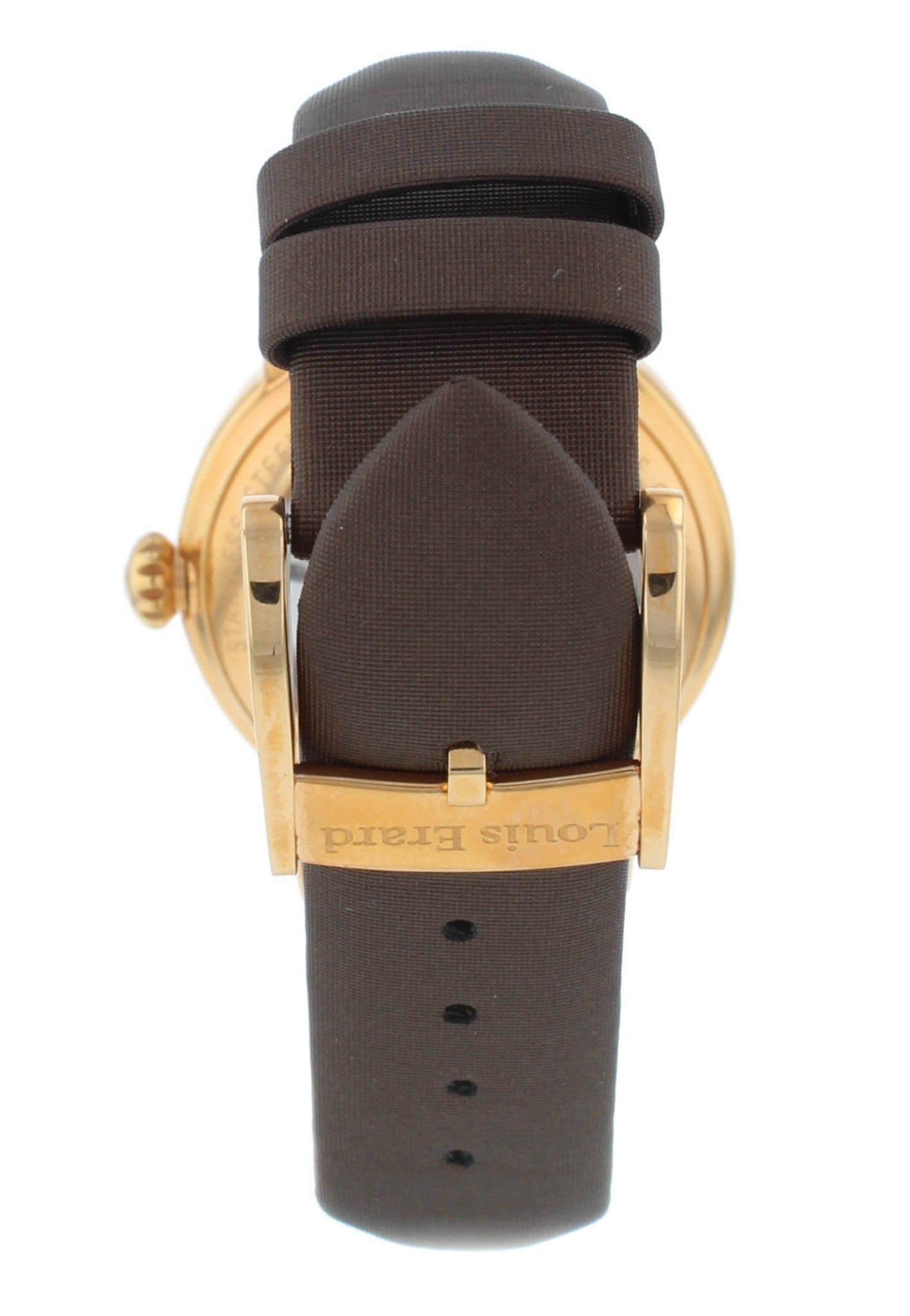 Louis Erard Emotion 34mm Auto Brown Diamond Dial Ladies Watch 64603PR36.BARS66