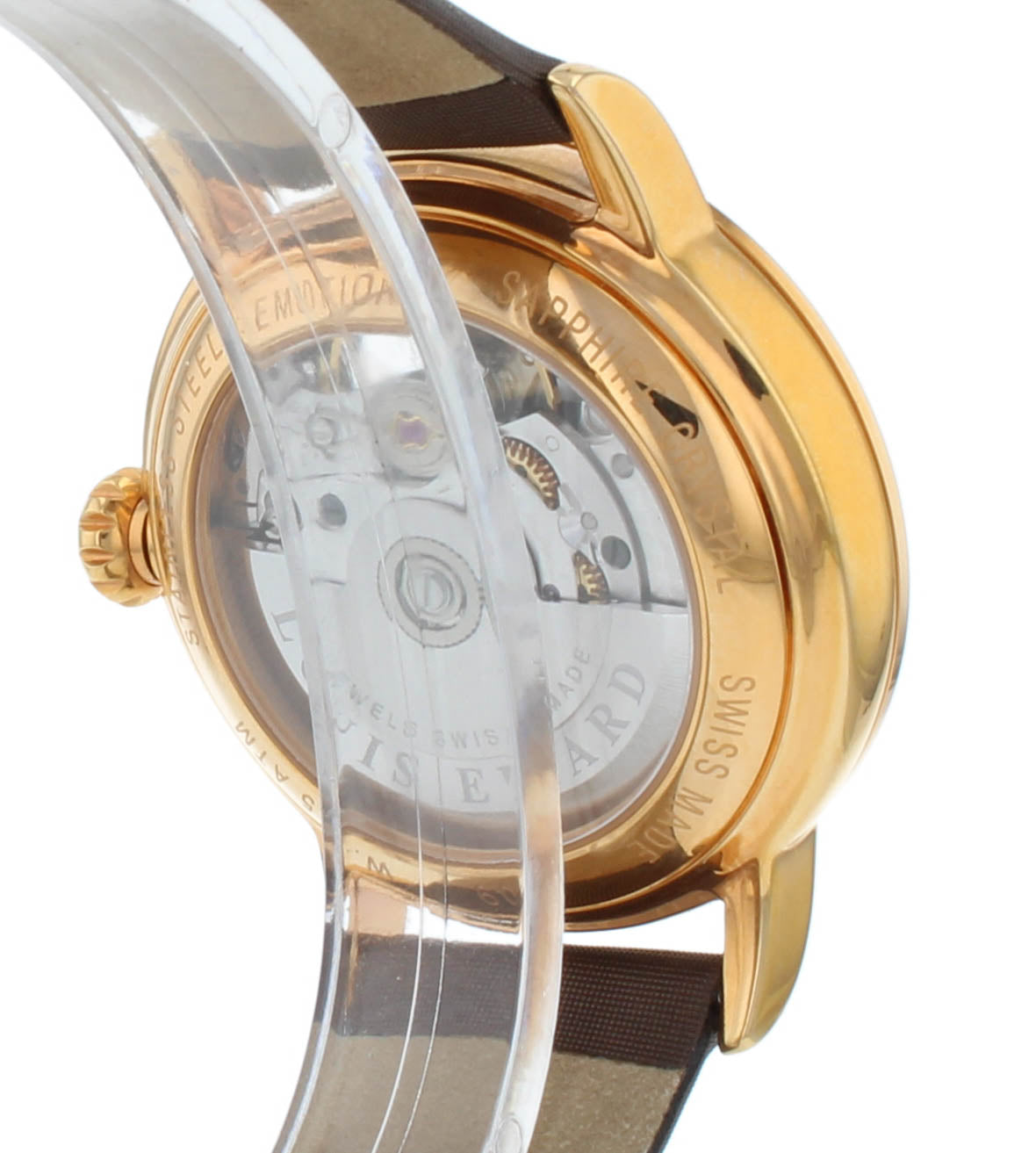 Louis Erard Emotion 34mm Auto Brown Diamond Dial Ladies Watch 64603PR36.BARS66