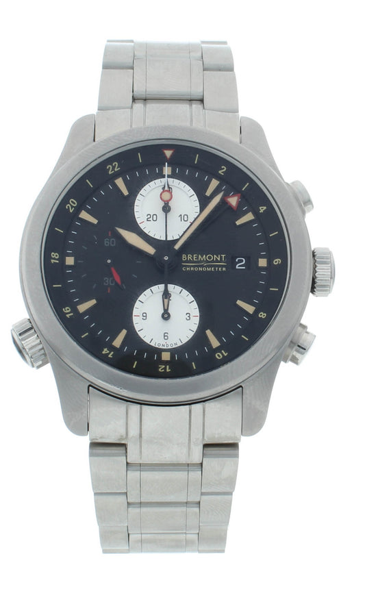 Bremont ALT 1 Zulu 43mm Automatic Black Dial Chronograph Men's Watch ALT1-ZT-51