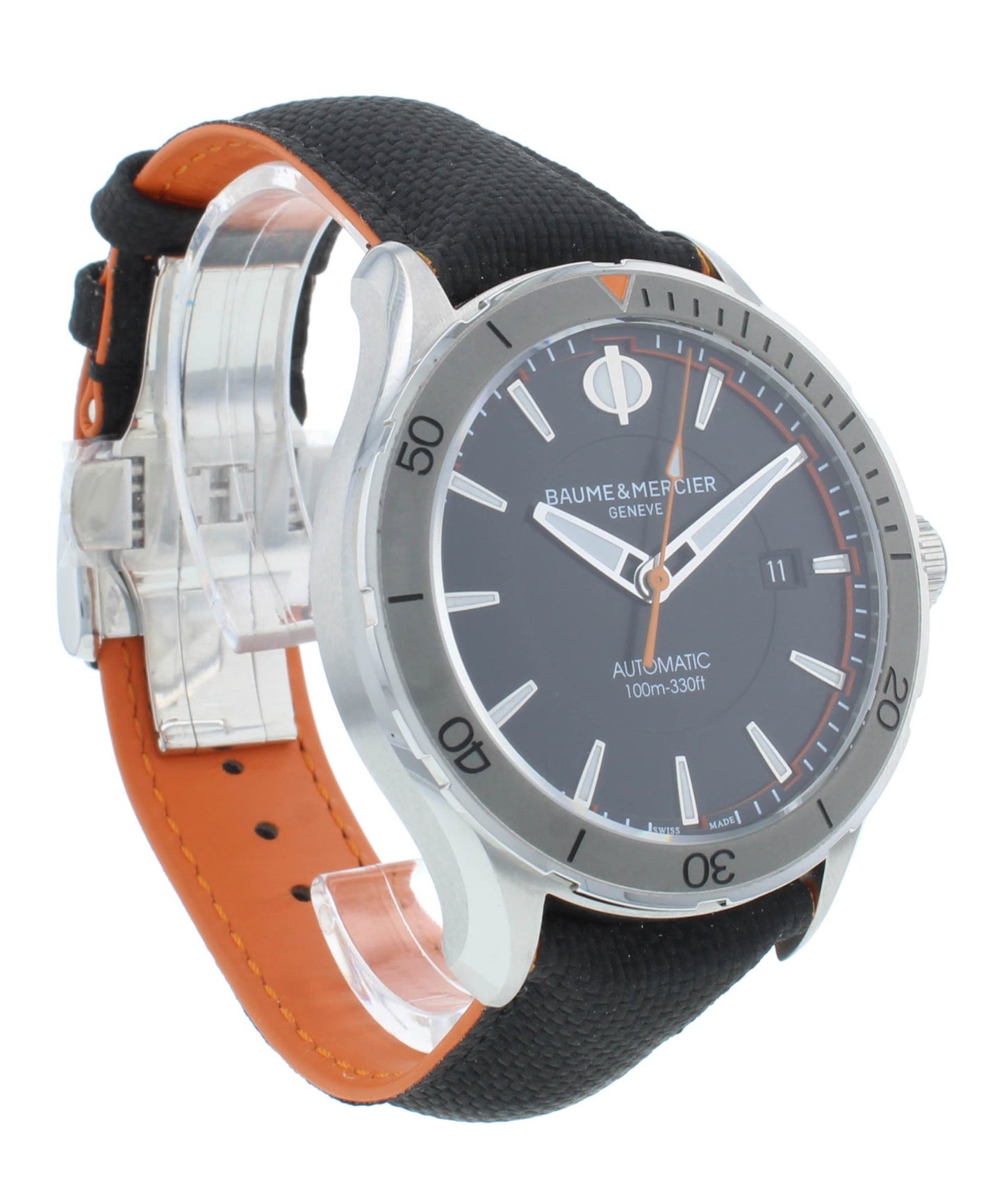Baume & Mercier Clifton Club Black Dial 42mm Automatic Men's Watch M0A10338