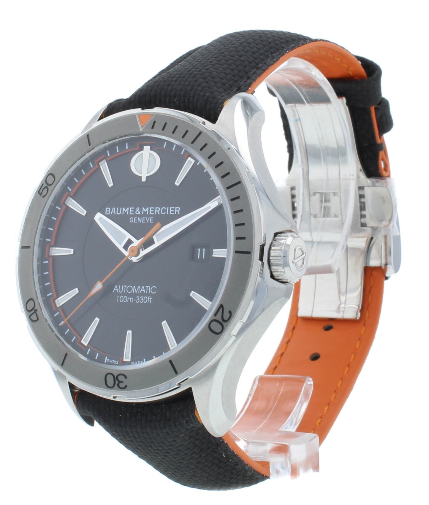 Baume & Mercier Clifton Club Black Dial 42mm Automatic Men's Watch M0A10338