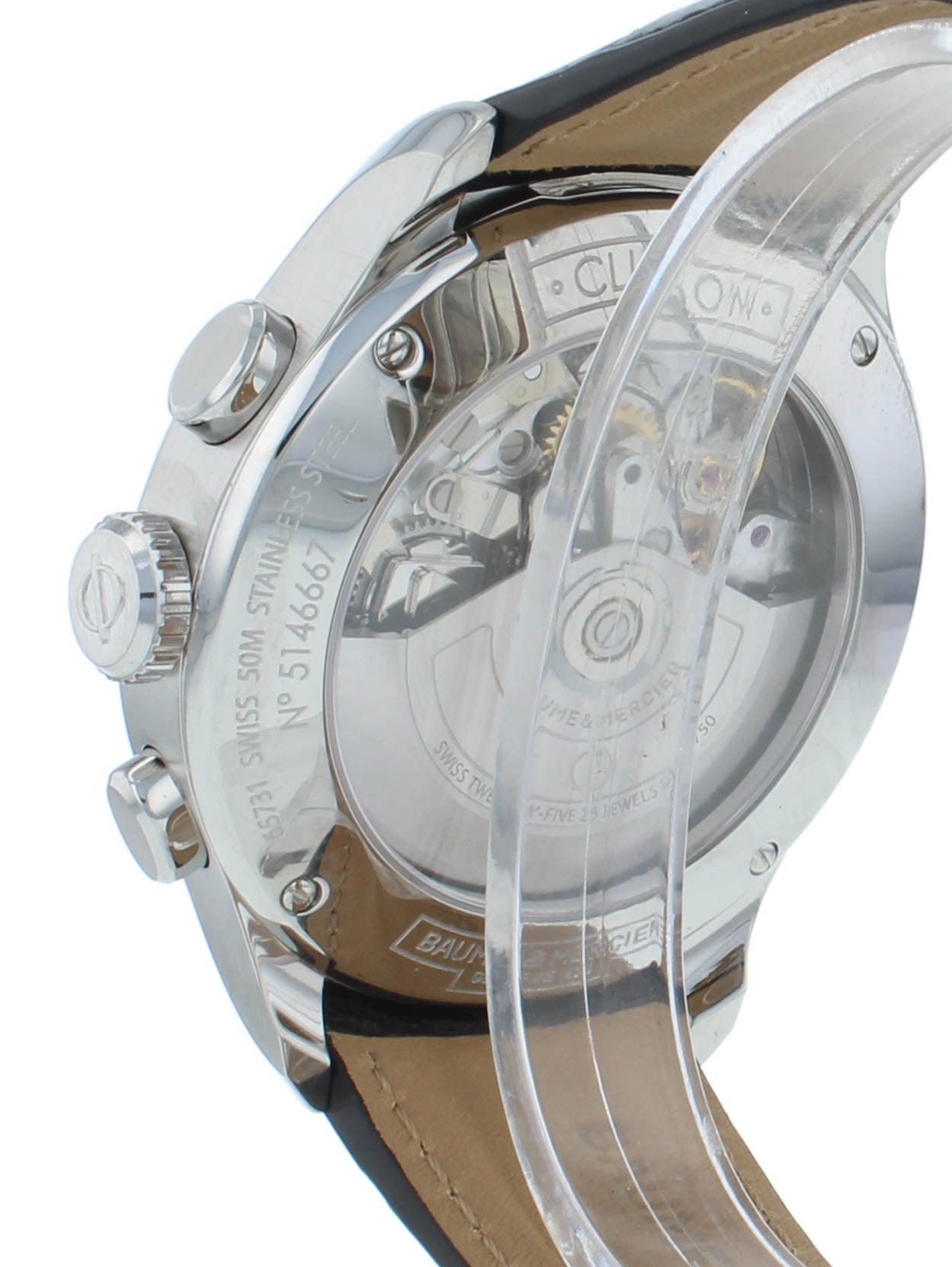 Baume & Mercier Clifton 43mm Chrono Silver Dial Automatic Men's Watch M0A10123