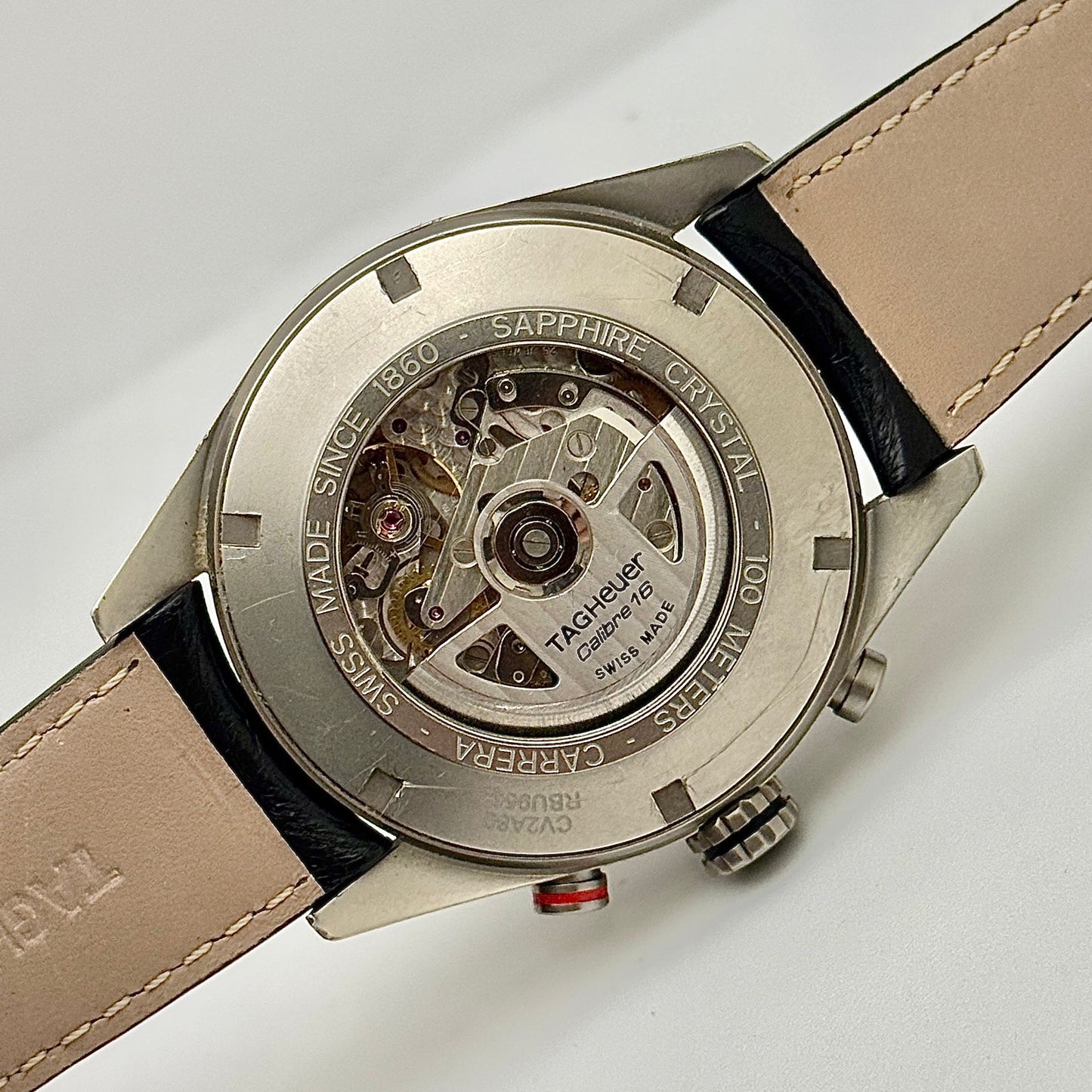 Tag Heuer Carrera Automatic Titanium 43mm Black Dial Chronograph CV2A80.FC6256
