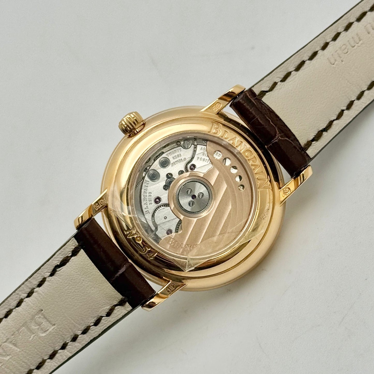 Blancpain Villeret Ultraplate Auto 29mm 18k Rose Gold Ladies Watch 6104-4654-55A