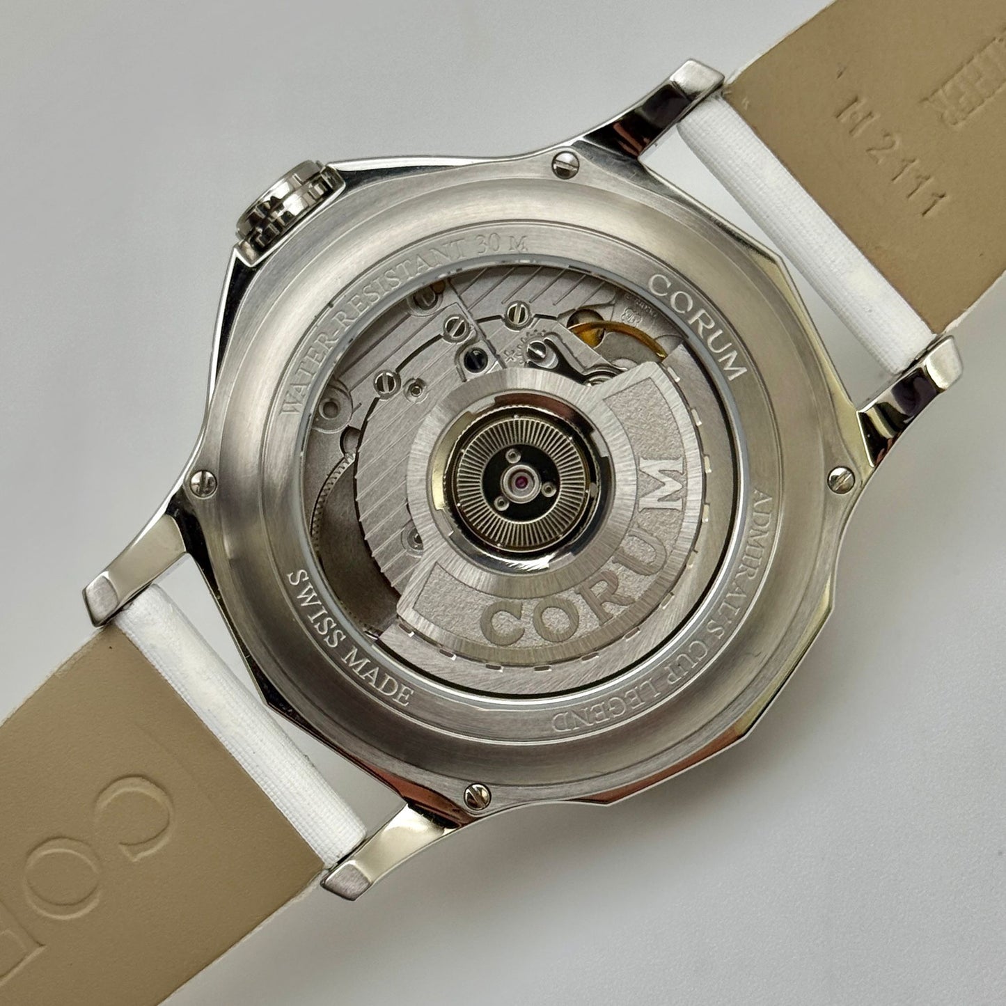 Corum Admirals Cup Legend 38mm White Dial Auto Men's Watch 384.101.47/0F49 AA01