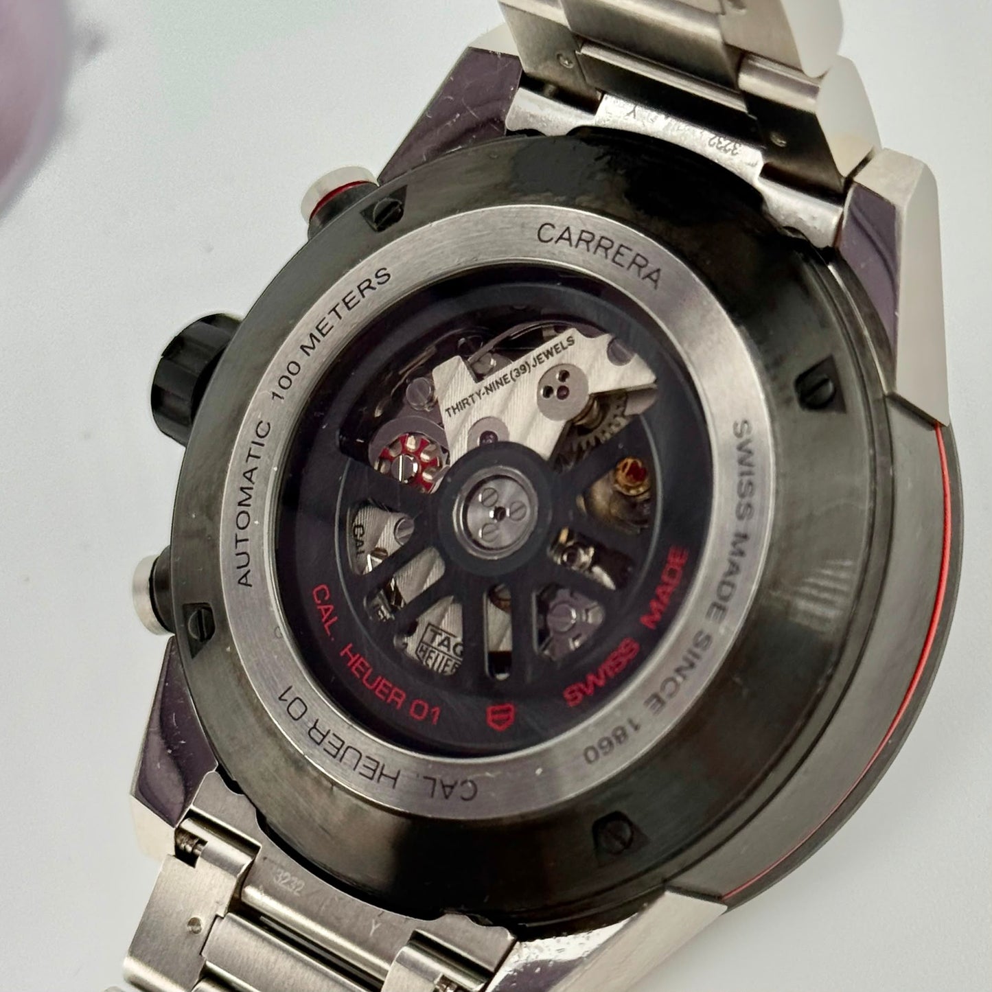 Tag Heuer Carrera 45mm Automatic Chrono Skeleton Dial Men's Watch CAR2A1Z.FT6044