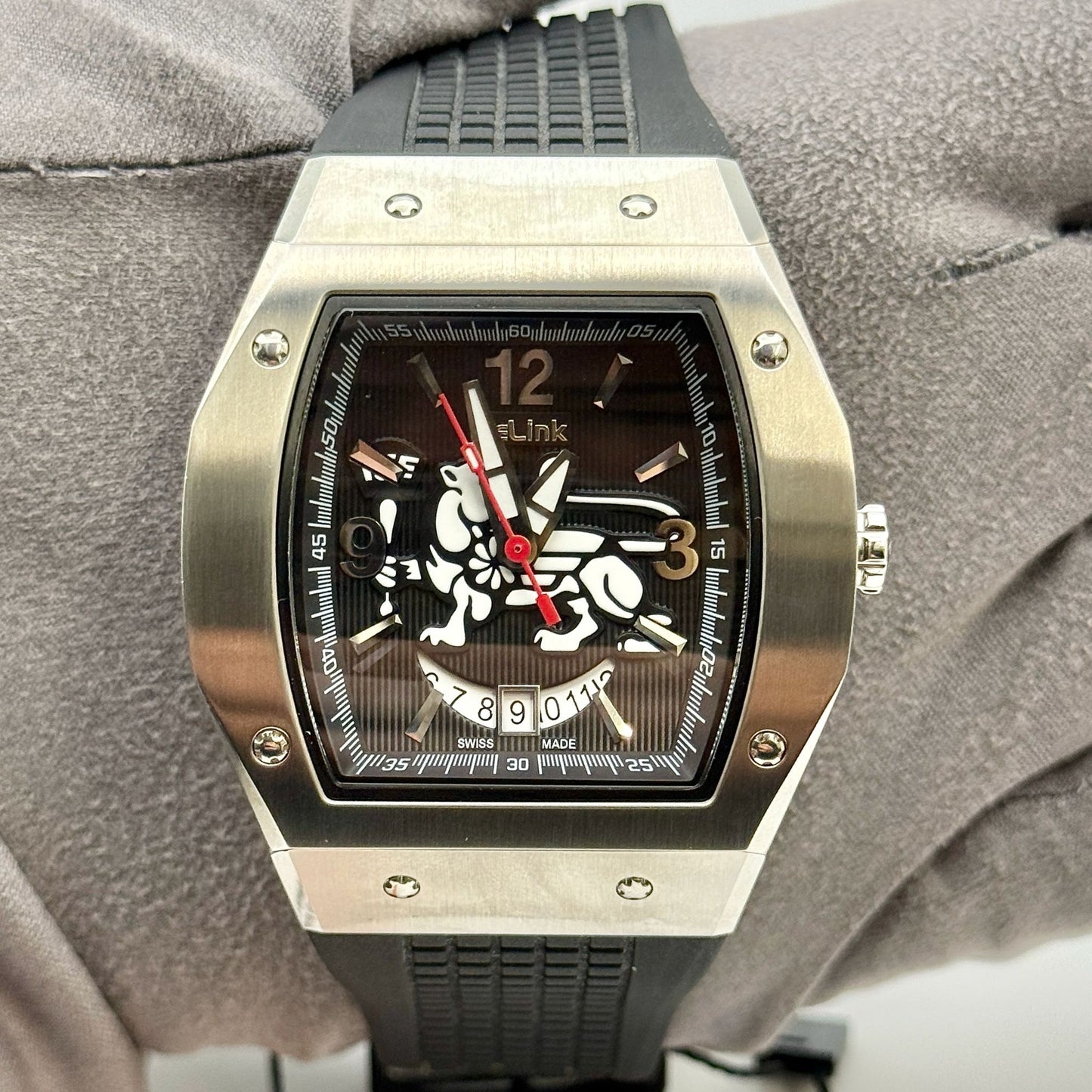 IceLink District Phospho 43mm Automatic Black Dial Men's Watch P2NDLP2NDA