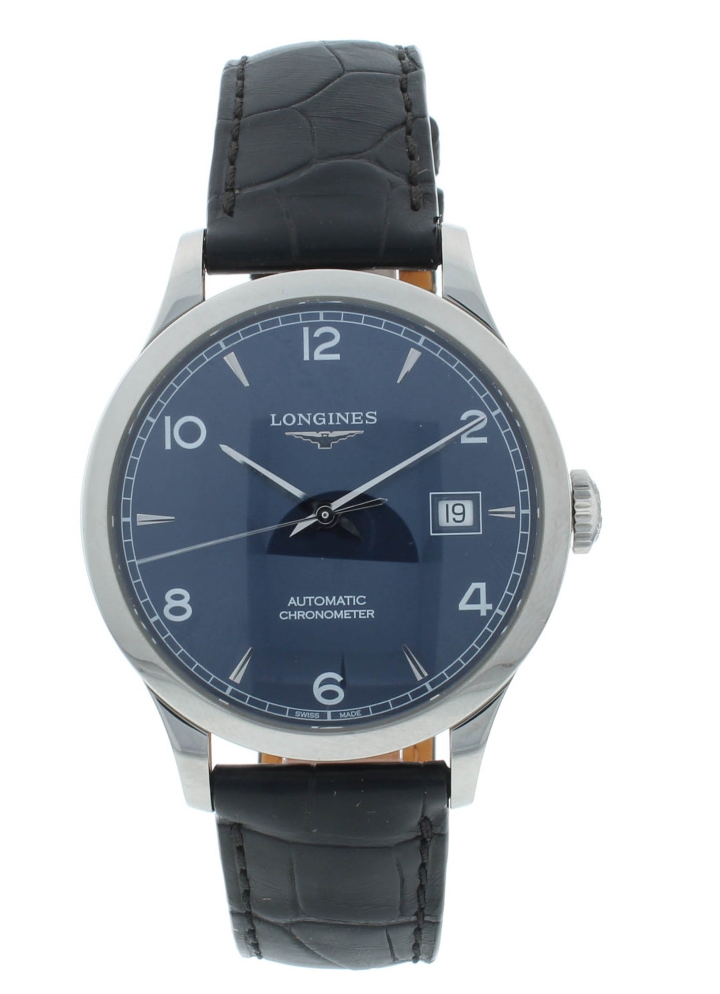 Longines Record 38.5mm Automatic Chronometer Blue Dial Men's Watch L2.820.4.96.2
