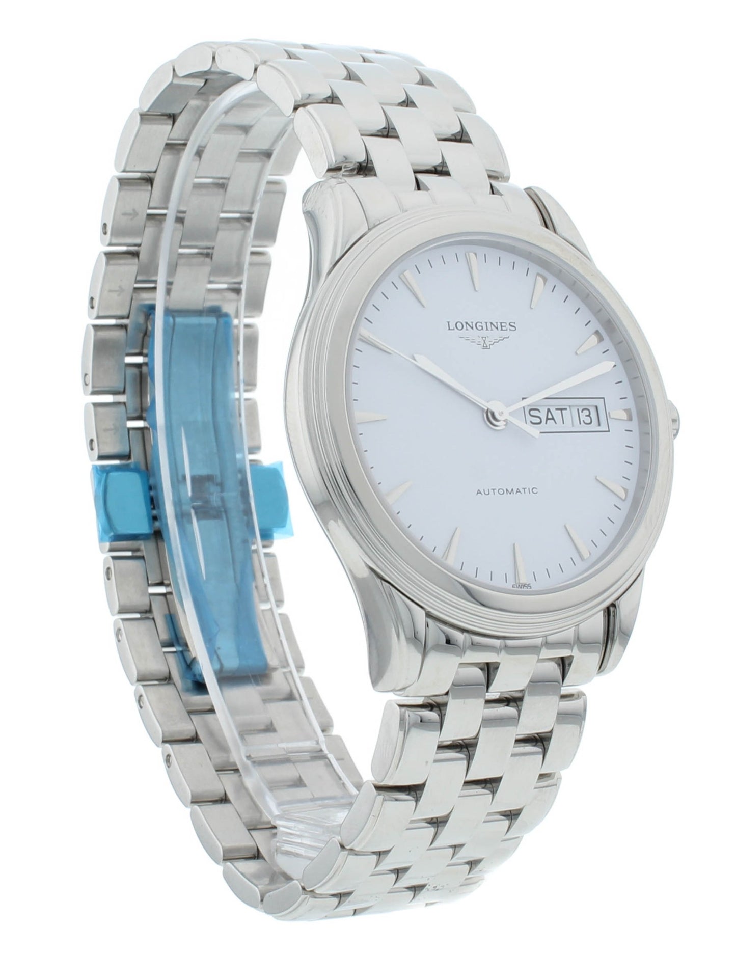 Longines Flagship 38.5mm Automatic Day Date White Dial Men's Watch L4.899.4.12.6