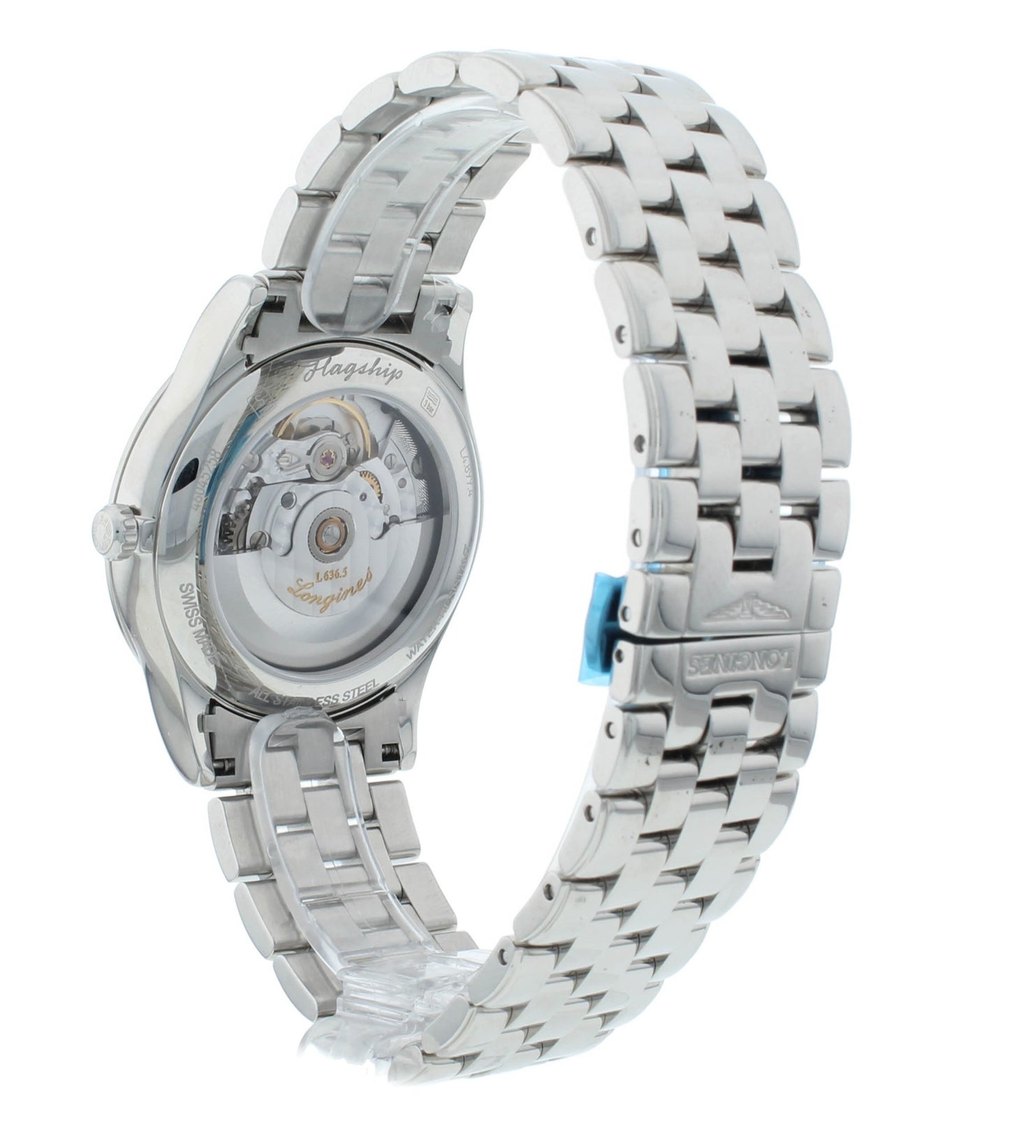 Longines Flagship 38.5mm Automatic Day Date White Dial Men's Watch L4.899.4.12.6