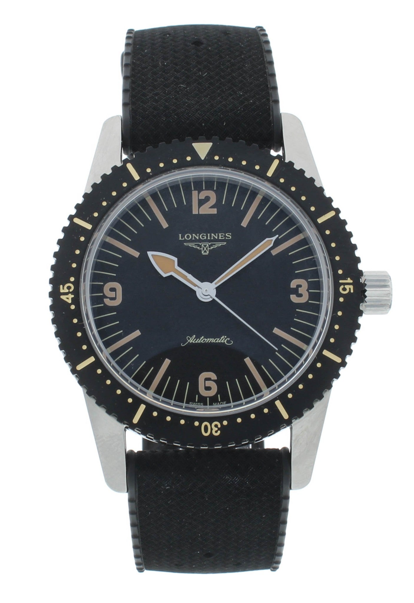 Longines Heritage Skin Diver 42mm Automatic Black Dial Men's Watch L2.822.4.56.9