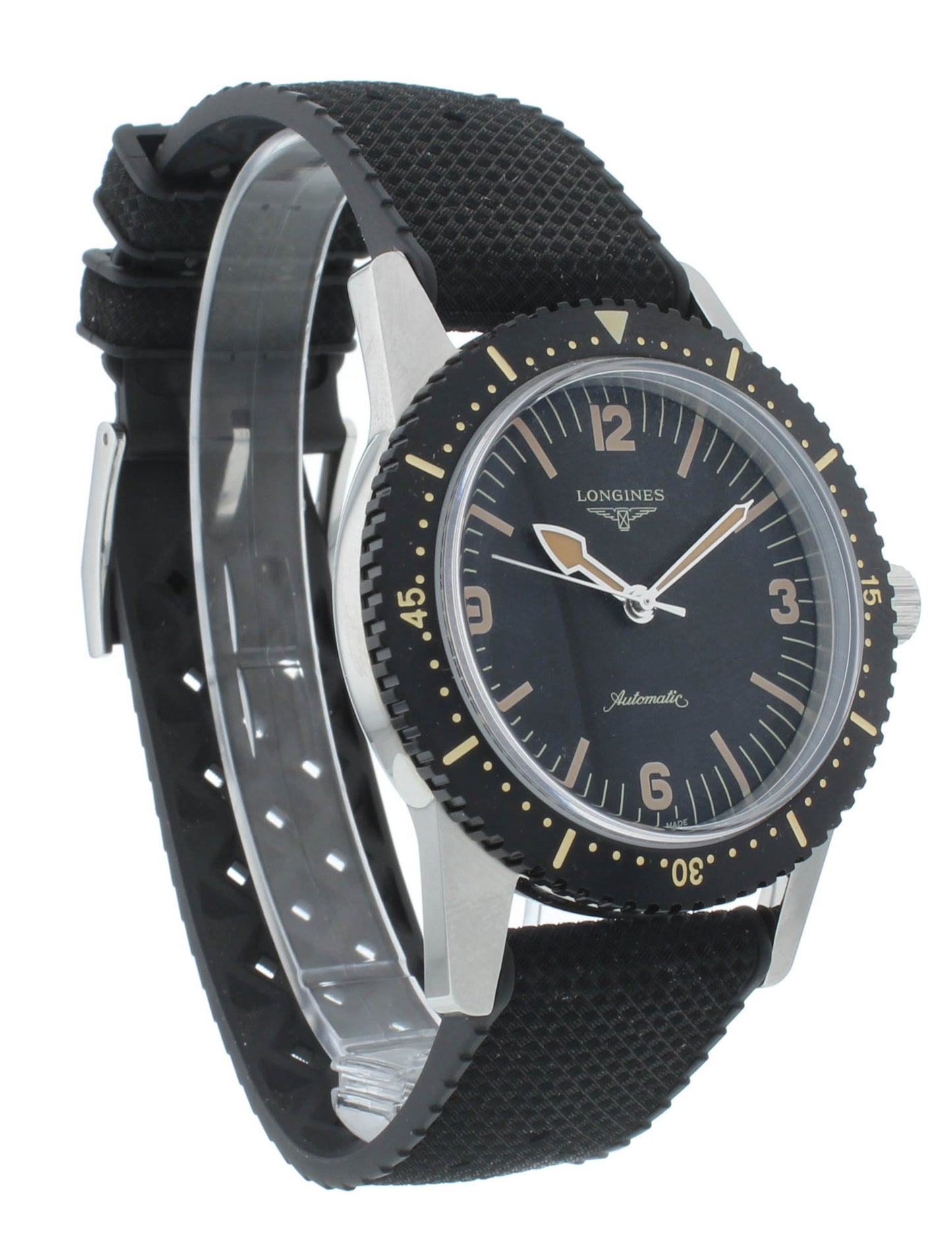 Longines Heritage Skin Diver 42mm Automatic Black Dial Men's Watch L2.822.4.56.9