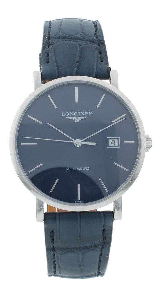 Longines Elegant 38mm Blue Dial & Strap Automatic Men's Watch L4.910.4.92.2