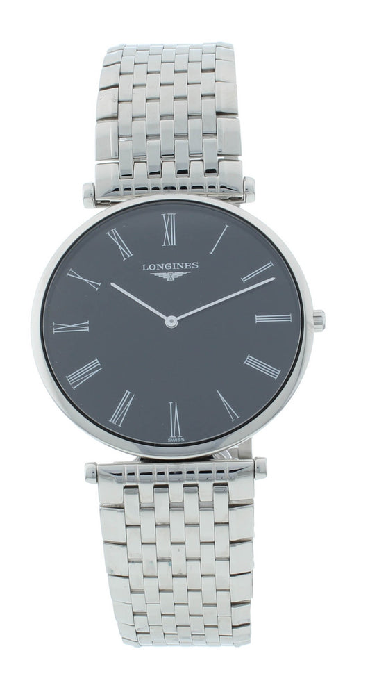 Longines La Grande Classique Black Dial Quartz 37mm Men's Watch L4.766.4.51.6