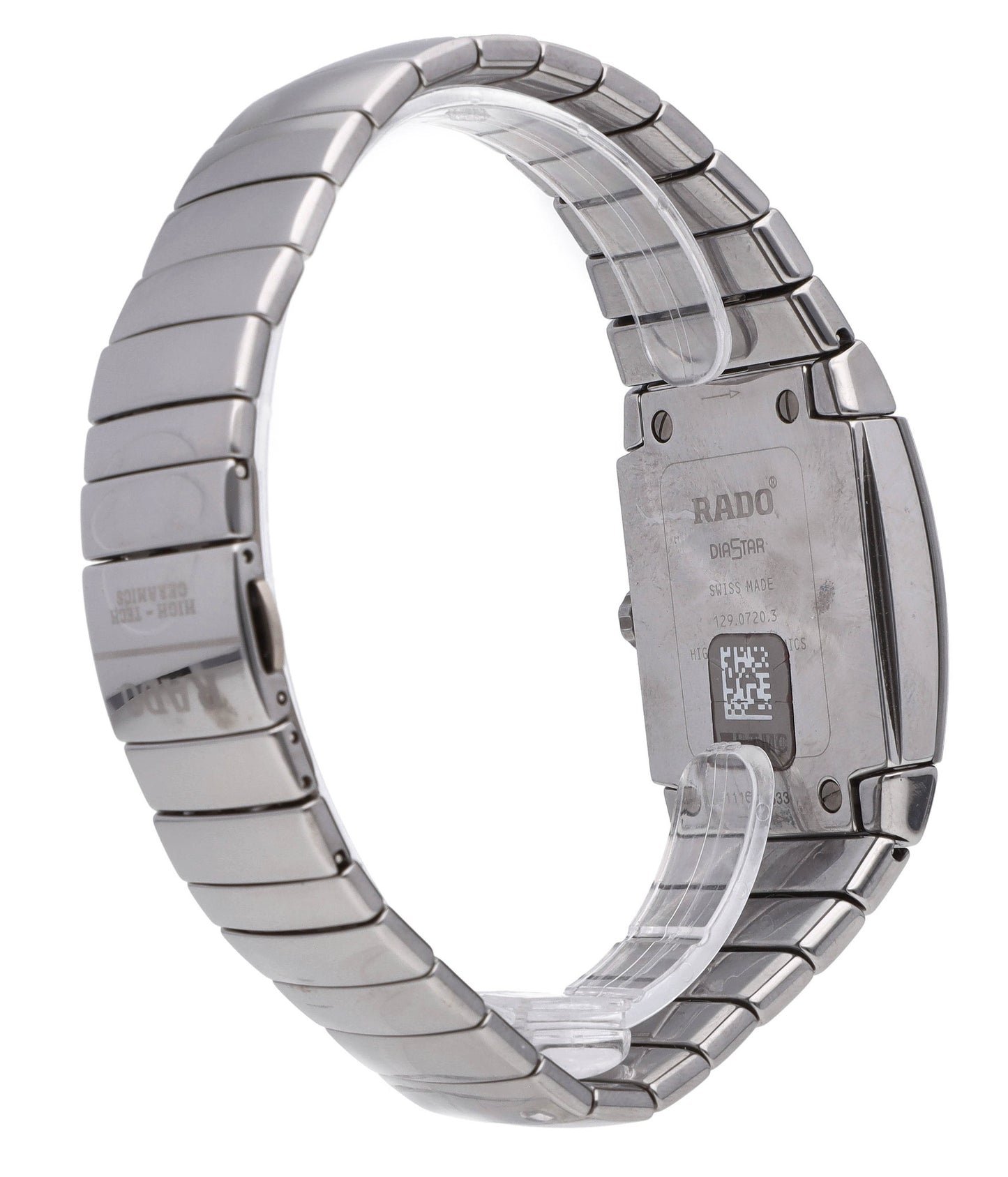 Rado Sintra Jubile Silver Dial 32mm Square Men's Quartz Ceramic Watch R13720102