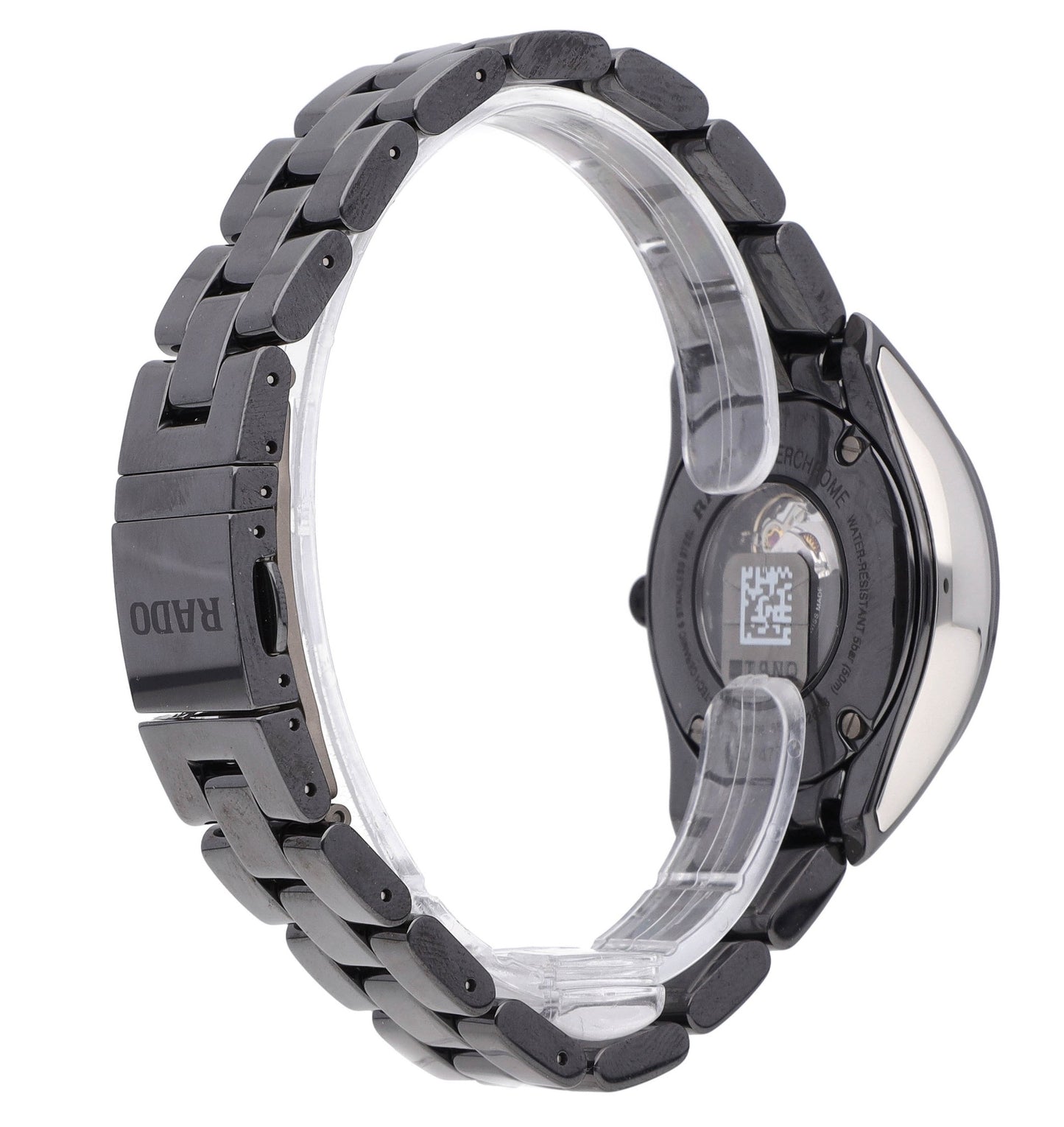 Rado HyperChrome 36mm Auto Black Diamond Dial Ceramic Ladies Watch R32260702