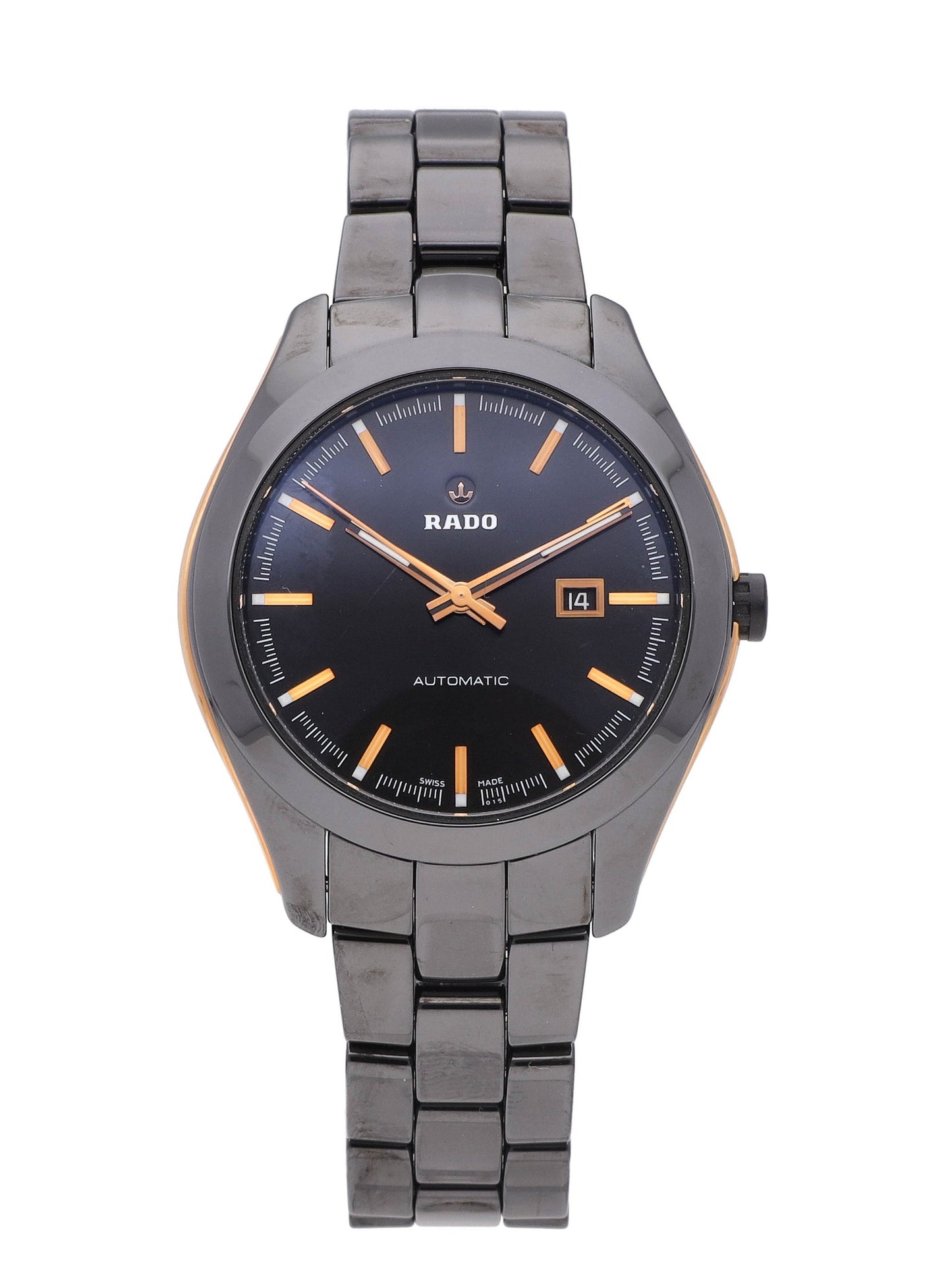 Rado HyperChrome 34mm Automatic Black Dial Ceramic Ladies Watch R32255152