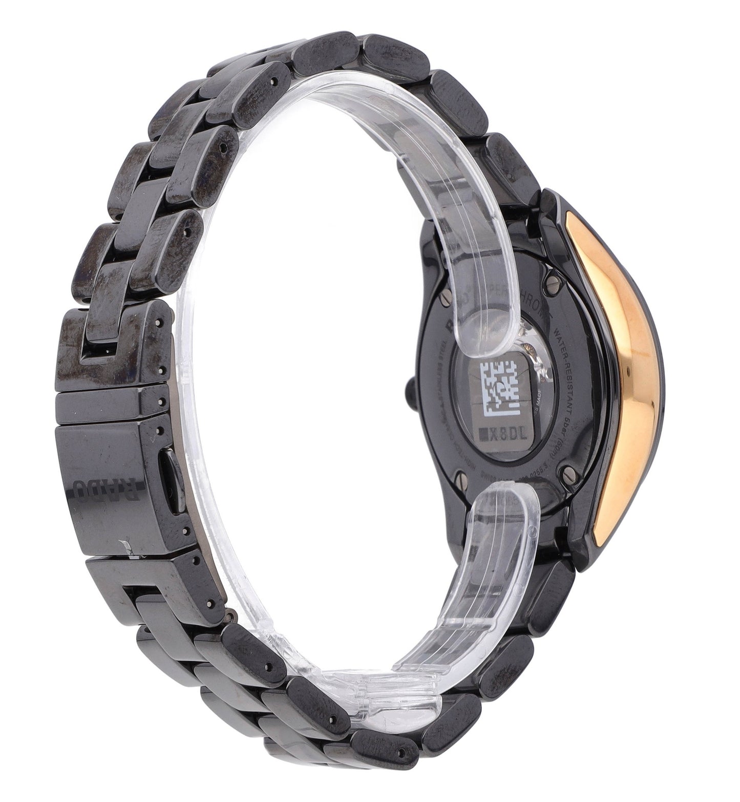 Rado HyperChrome 34mm Automatic Black Dial Ceramic Ladies Watch R32255152