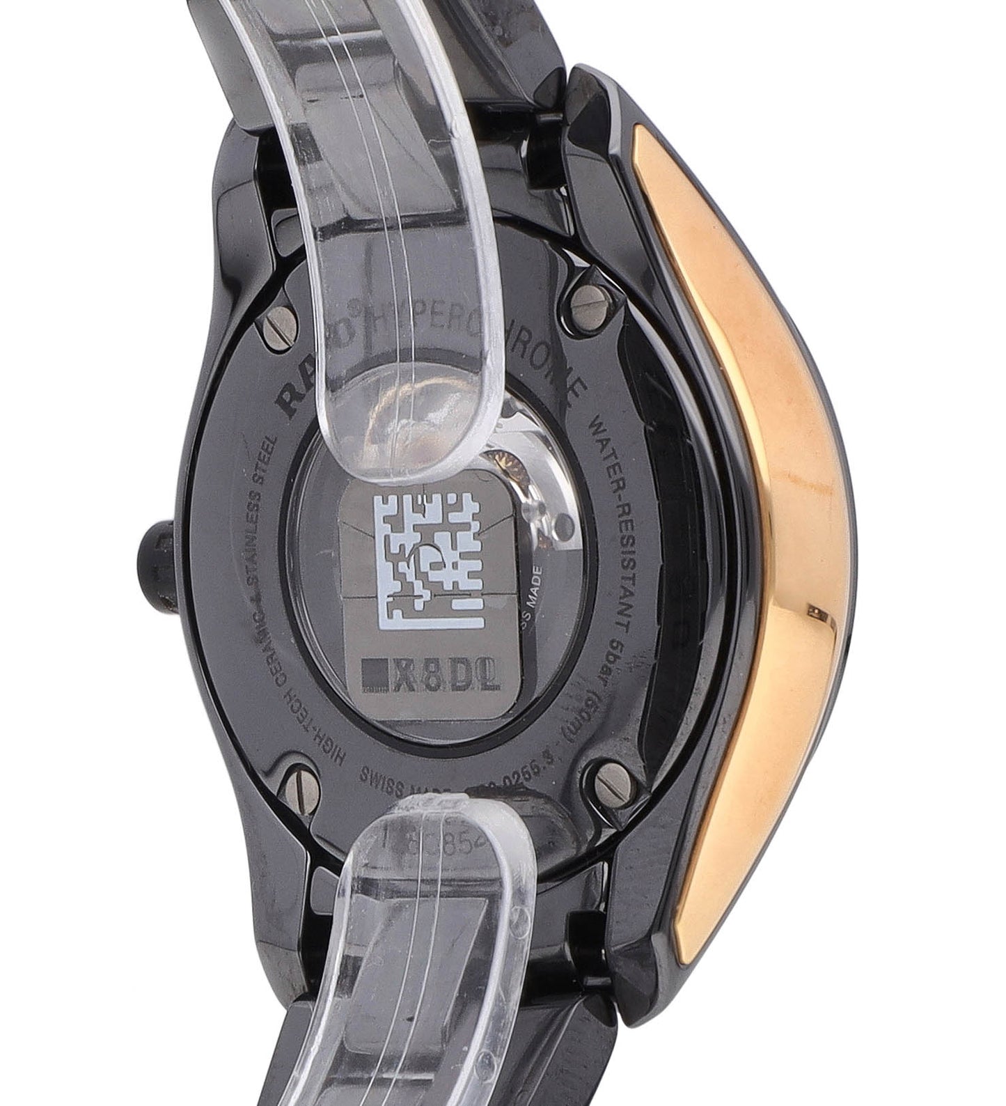 Rado HyperChrome 34mm Automatic Black Dial Ceramic Ladies Watch R32255152
