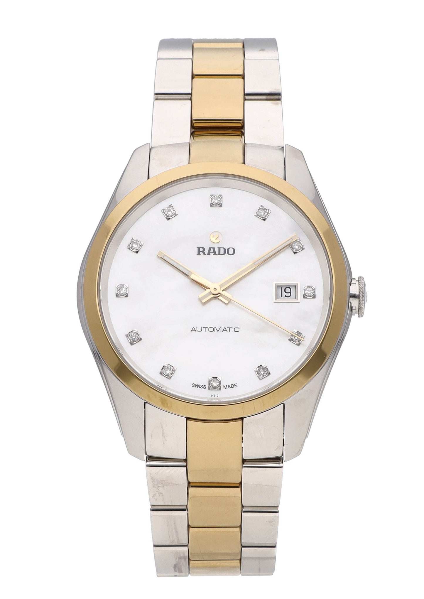 Rado Hyperchrome 38.7mm Auto Two-Tone White Diamond Dial Men's Watch R32979902