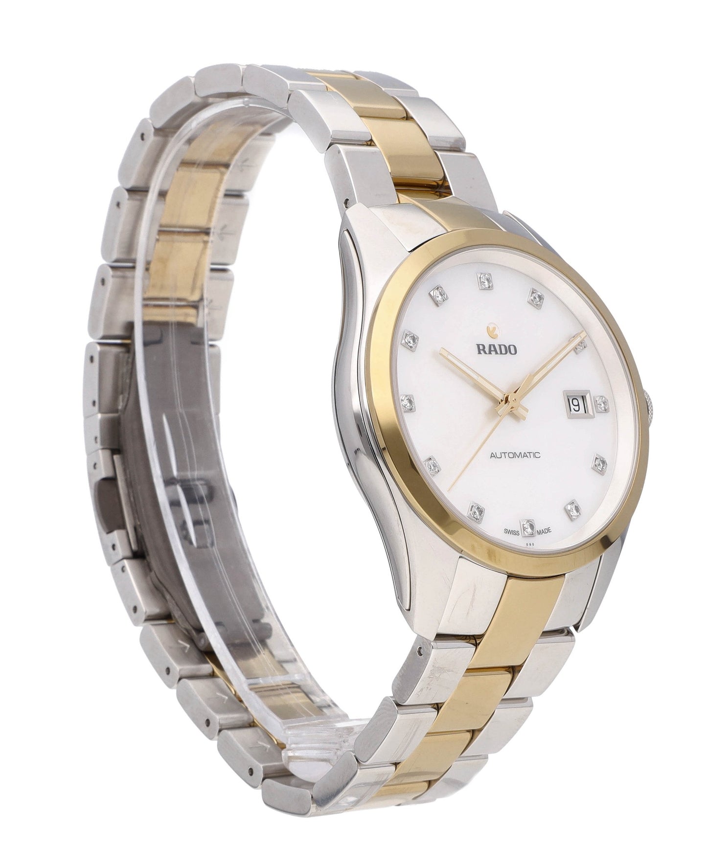 Rado Hyperchrome 38.7mm Auto Two-Tone White Diamond Dial Men's Watch R32979902