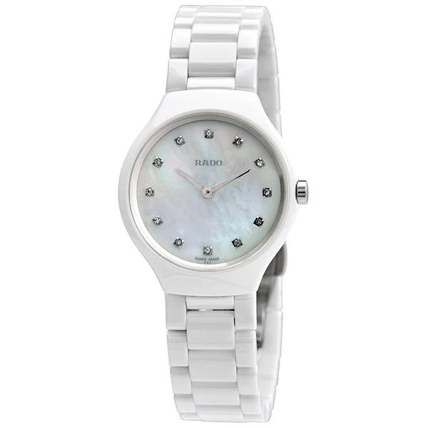 Rado True Thinline 30mm Quartz White MOP Diamond Dial Ladies Watch R27958912