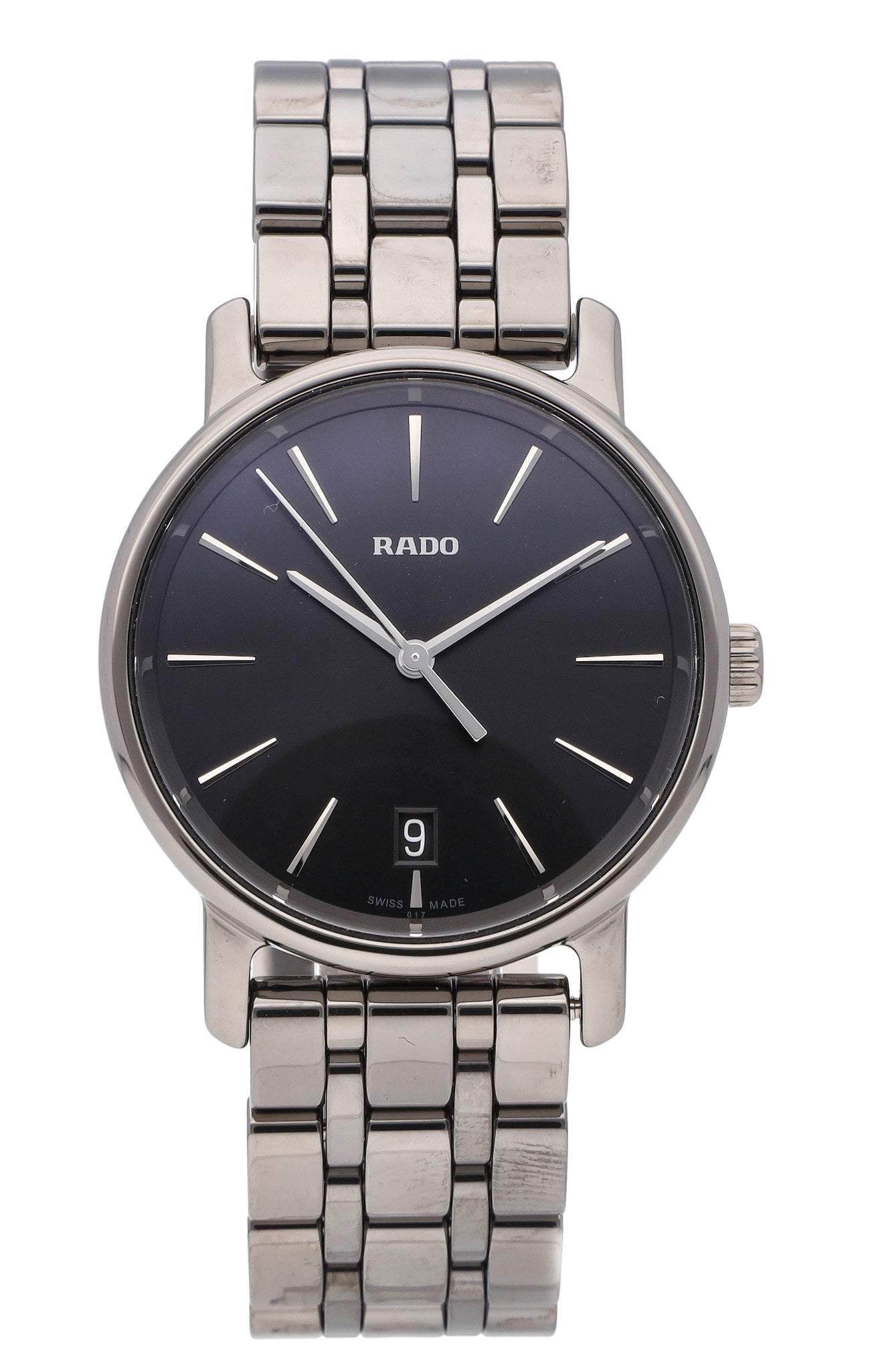 Rado DiaMaster Quartz 33mm Ceramic Black Dial Ladies Watch R14063182
