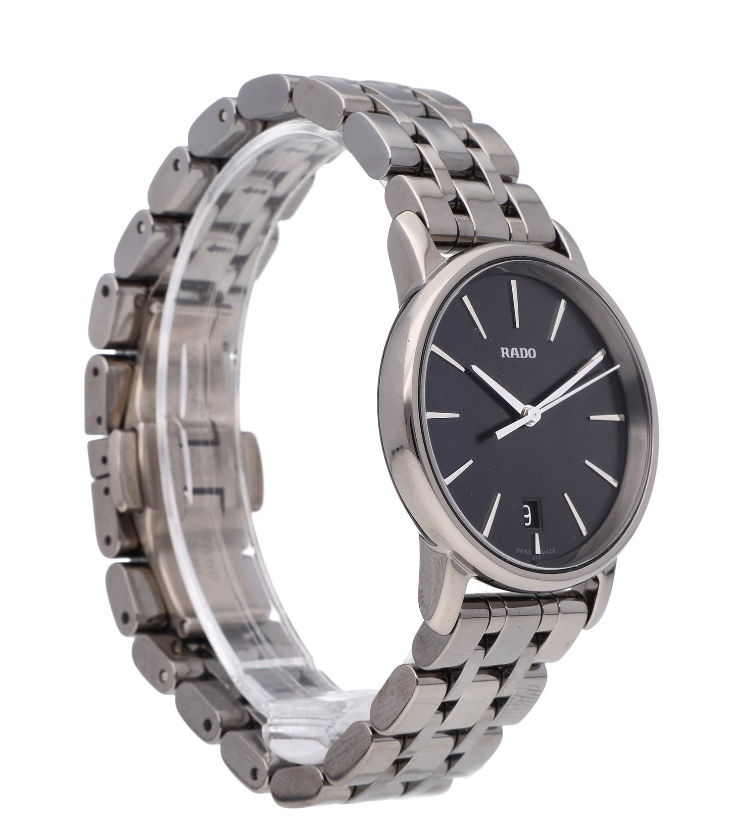 Rado DiaMaster Quartz 33mm Ceramic Black Dial Ladies Watch R14063182