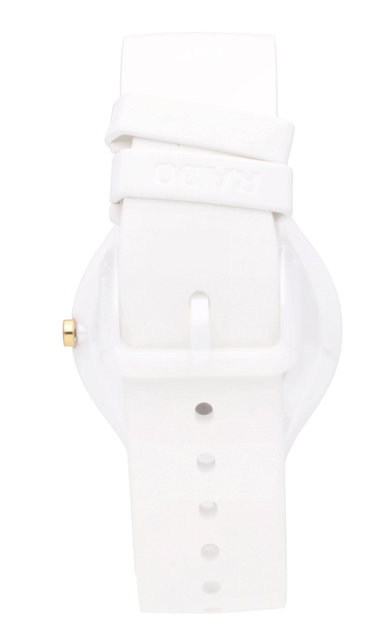 Rado True Thinline 39mm White Dial Rubber Strap Ceramic Ladies Watch R27957109
