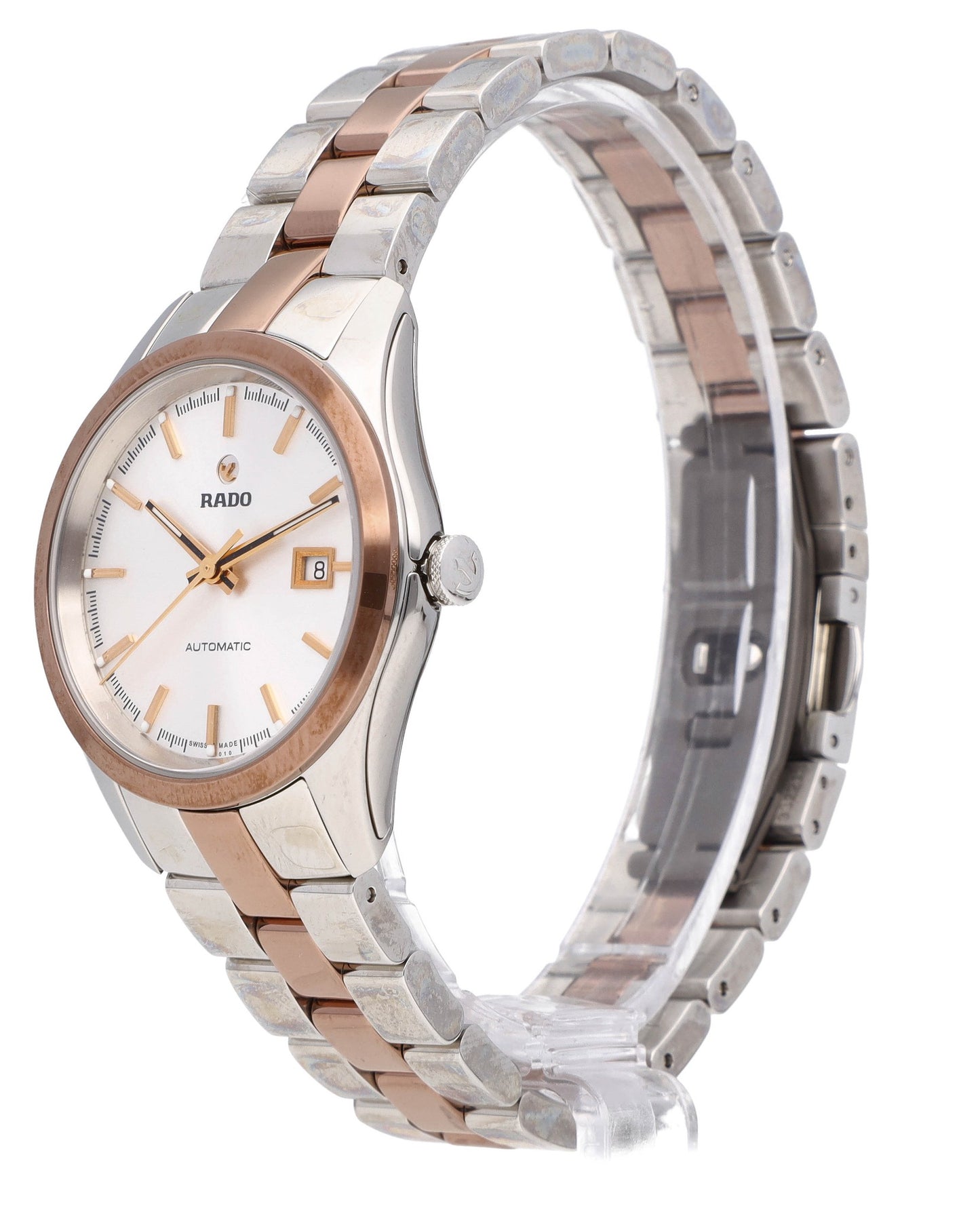 Rado Hyperchrome 30.6mm Automatic Two-tone Silver Dial Ladies Watch R32087102