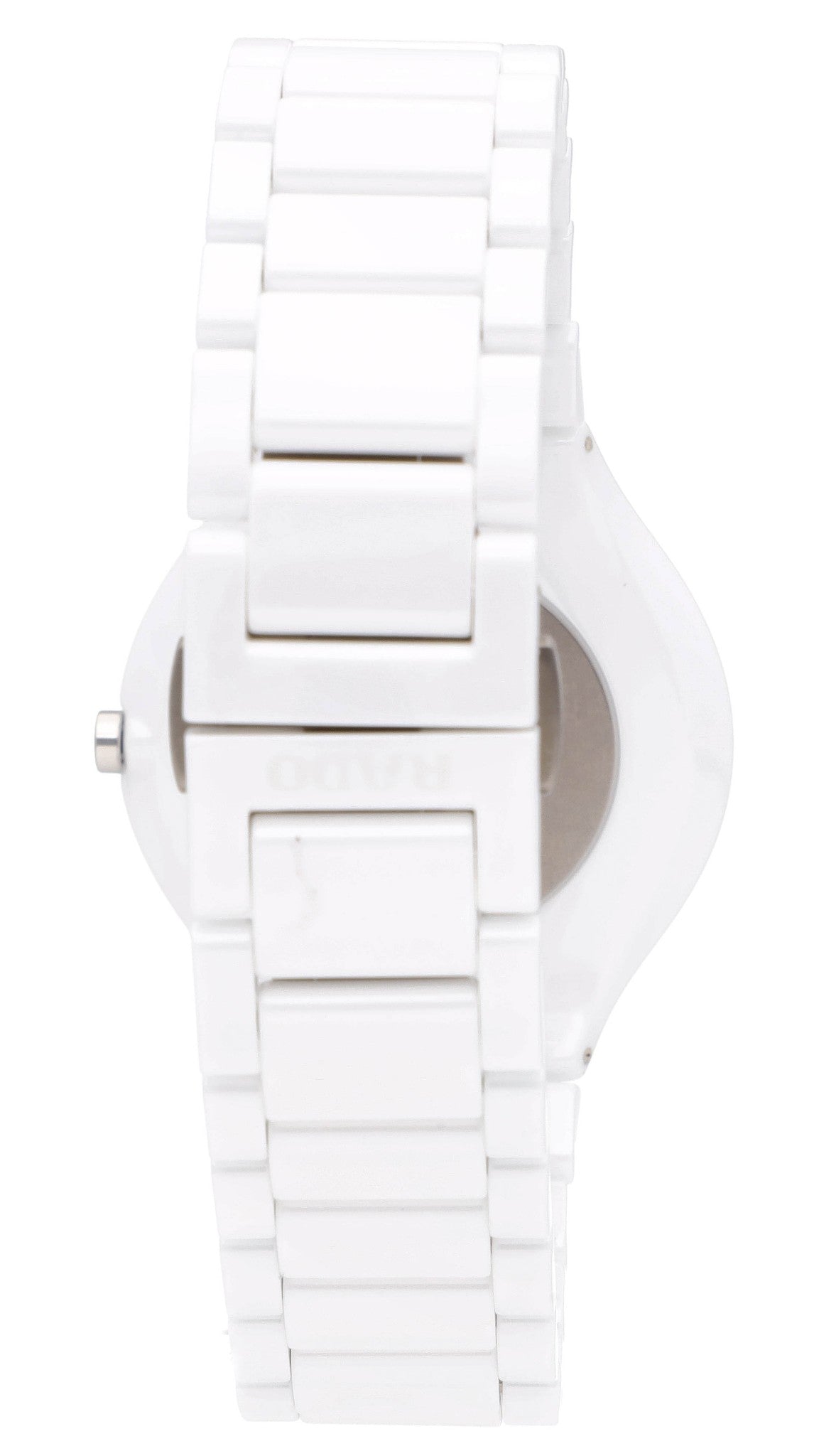 Rado True Thinline 39mm White MOP Diamond Dial Ceramic Ladies Watch R27957912