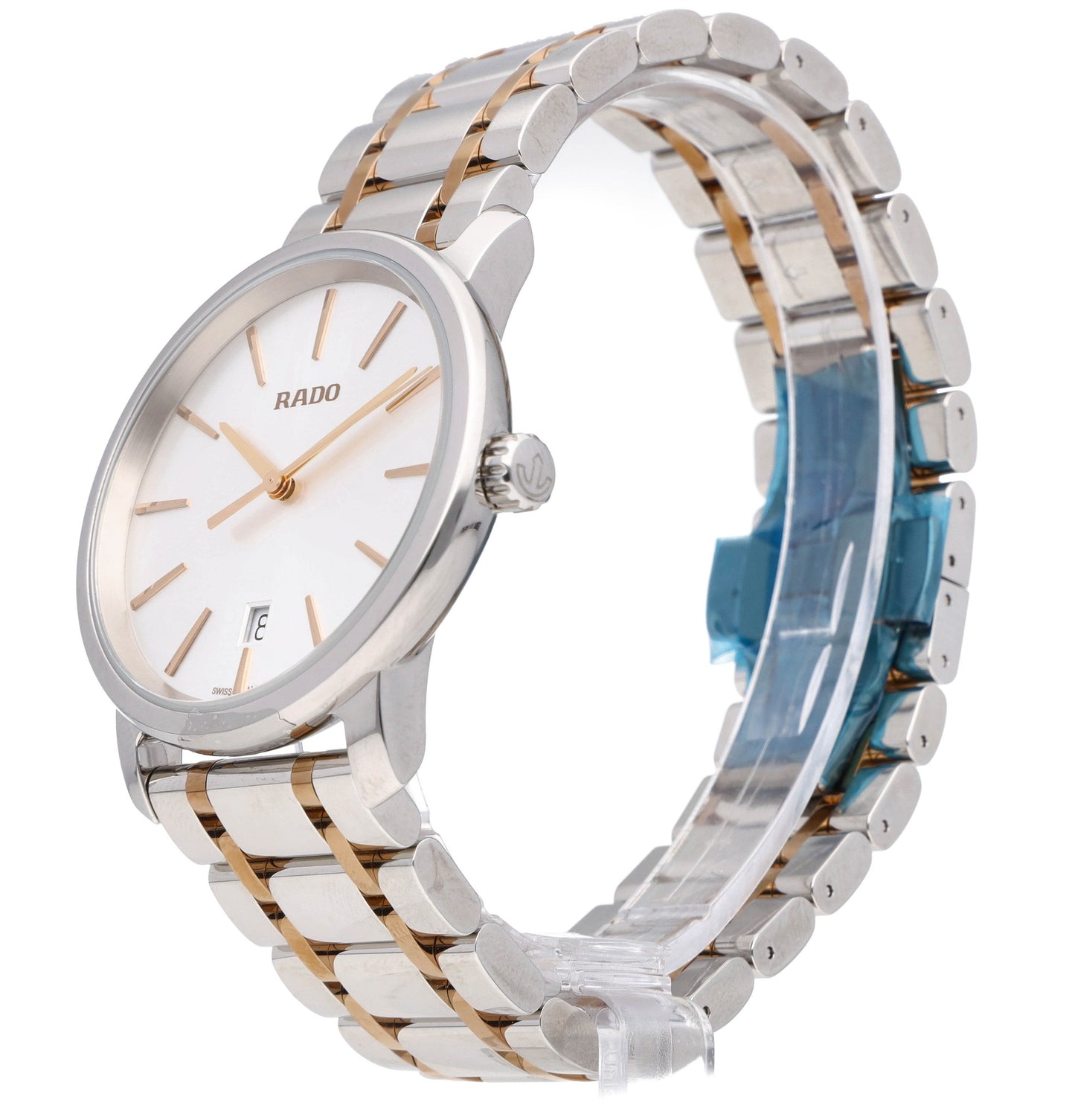 Rado DiaMaster 46mm Quartz Silver Dial Two-Tone Men's Watch R14078103