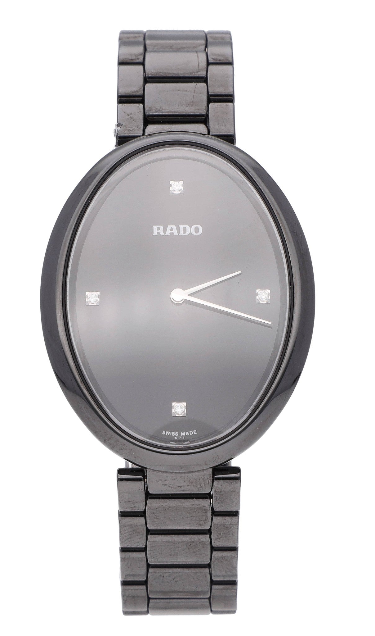 Rado Esenza Touch 34mm Quartz Black Diamond Dial Ceramic Ladies Watch R53093712