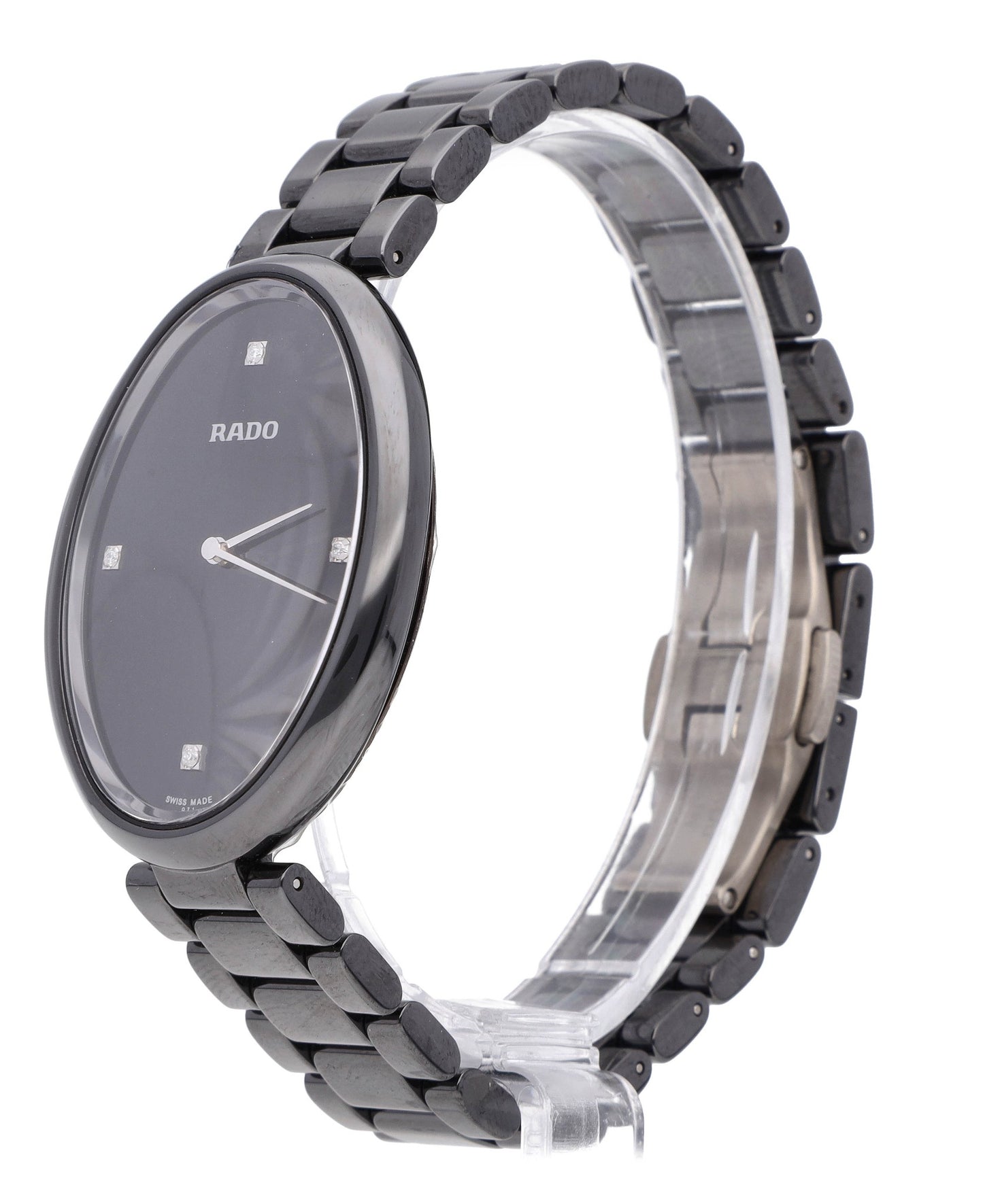 Rado Esenza Touch 34mm Quartz Black Diamond Dial Ceramic Ladies Watch R53093712