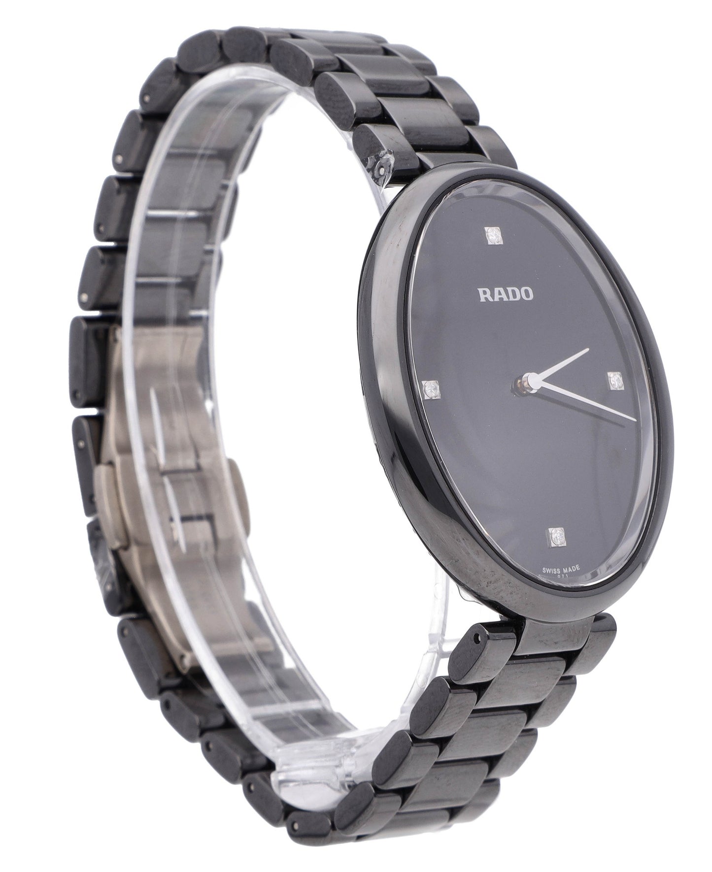 Rado Esenza Touch 34mm Quartz Black Diamond Dial Ceramic Ladies Watch R53093712