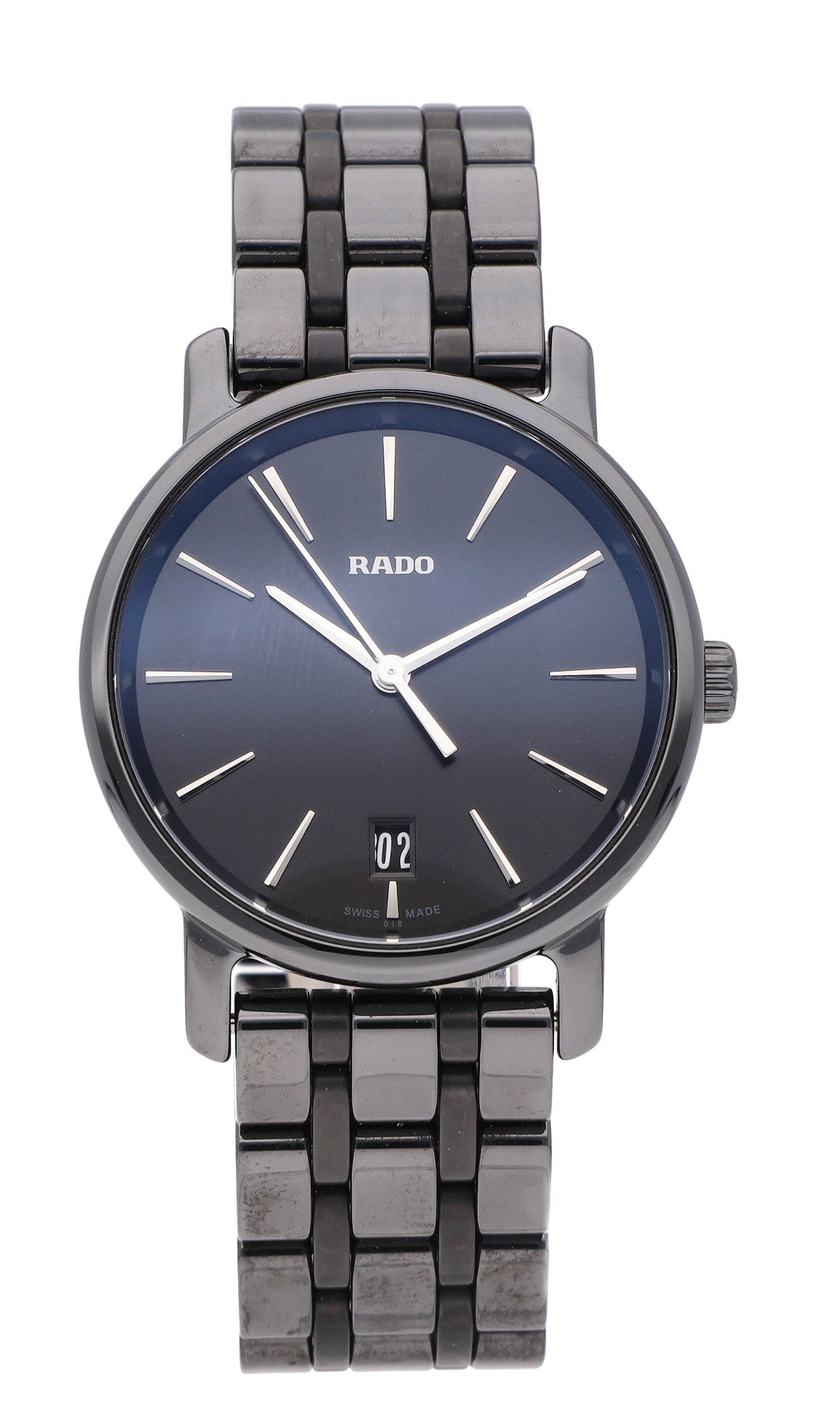 Rado DiaMaster Black Dial 33mm Quartz Ceramic Ladies Watch R14064177