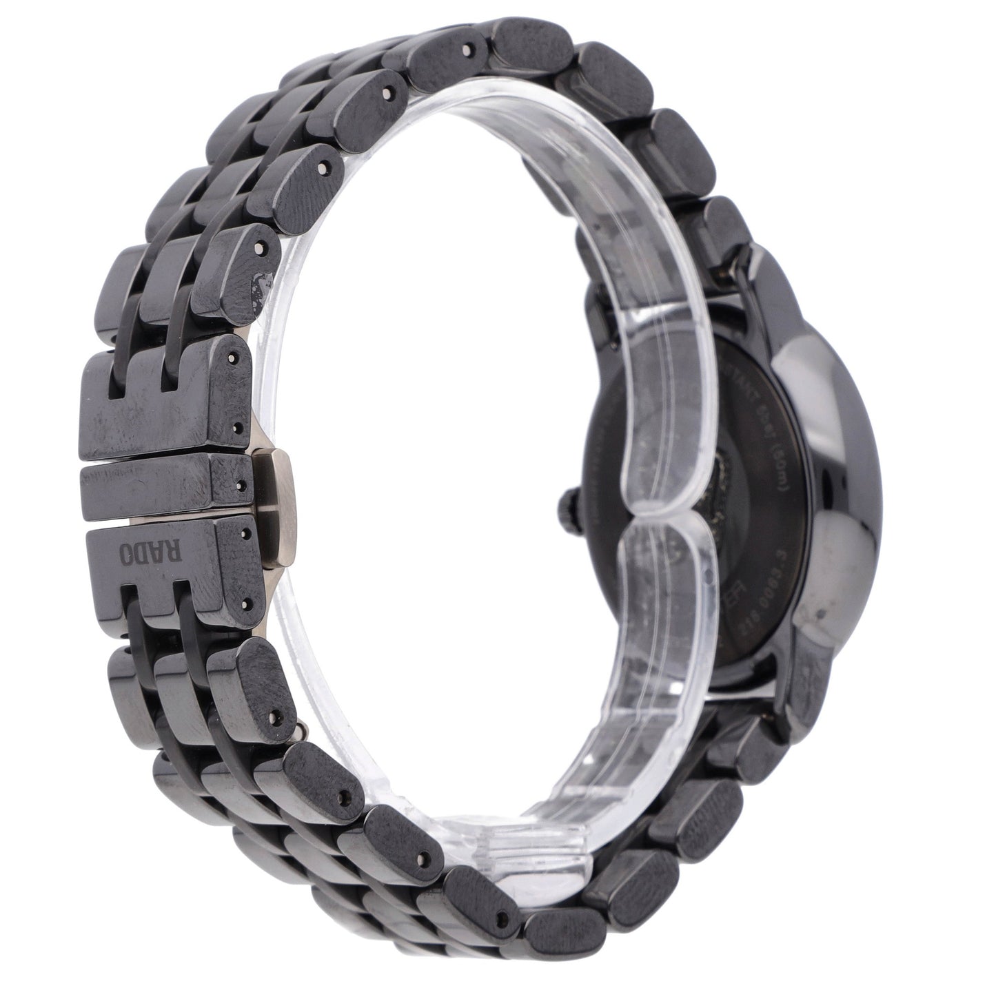 Rado DiaMaster Black Dial 33mm Quartz Ceramic Ladies Watch R14064177