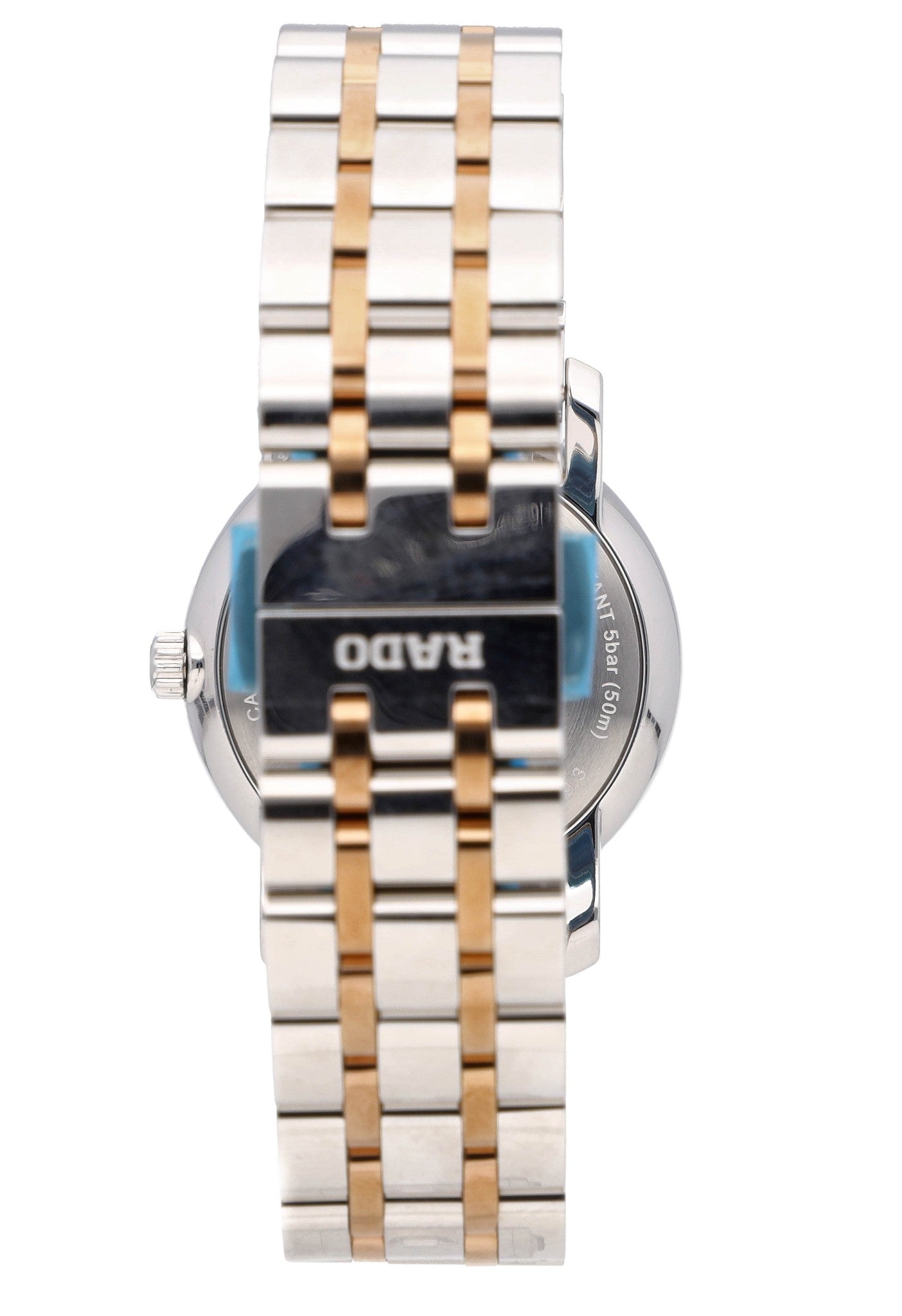 Rado DiaMaster Quartz 33mm Two-Tone Black Dial Ladies Watch R14089163
