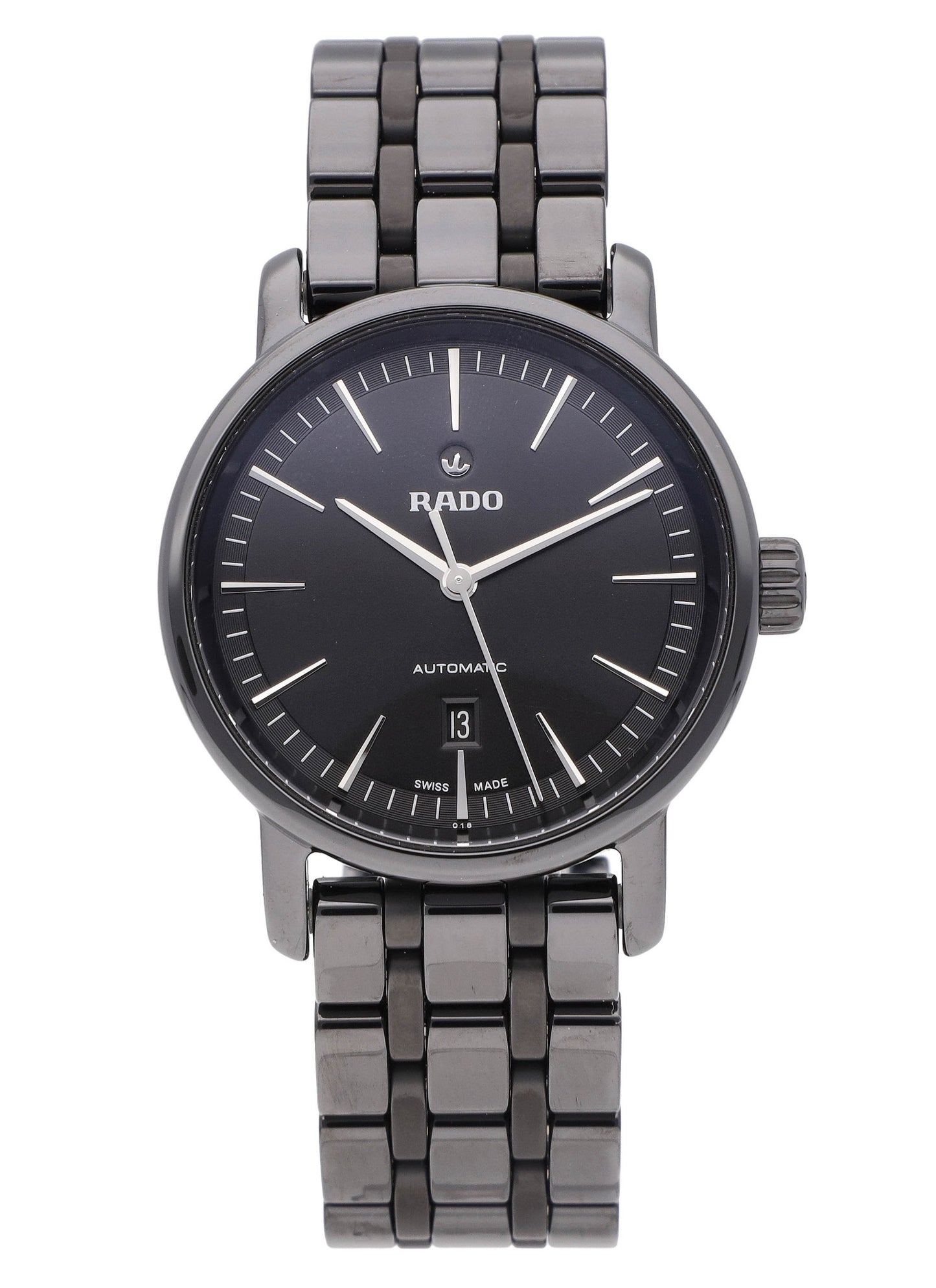 Rado DiaMaster Automatic 33mm Ceramic Black Dial Ladies Watch R14043182